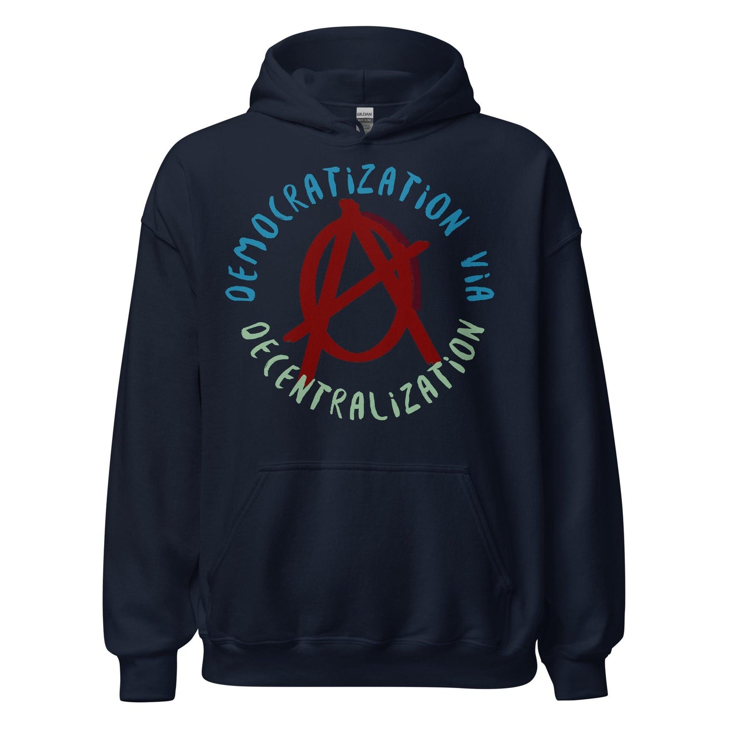 Anarchy Wear Red "Decentralization" Hoodie - AnarchyWear