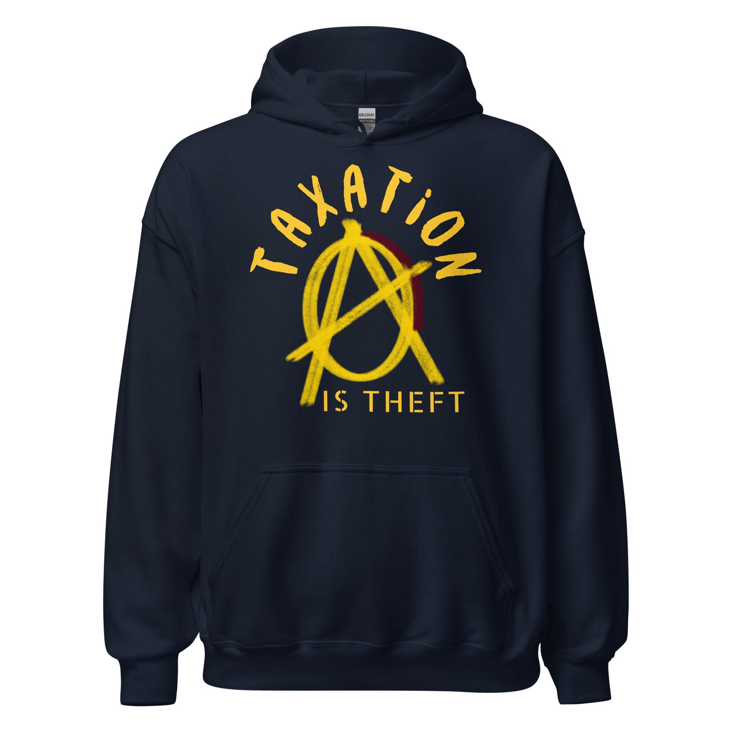 Anarchy Wear Gold "Taxation Is Theft" Hoodie