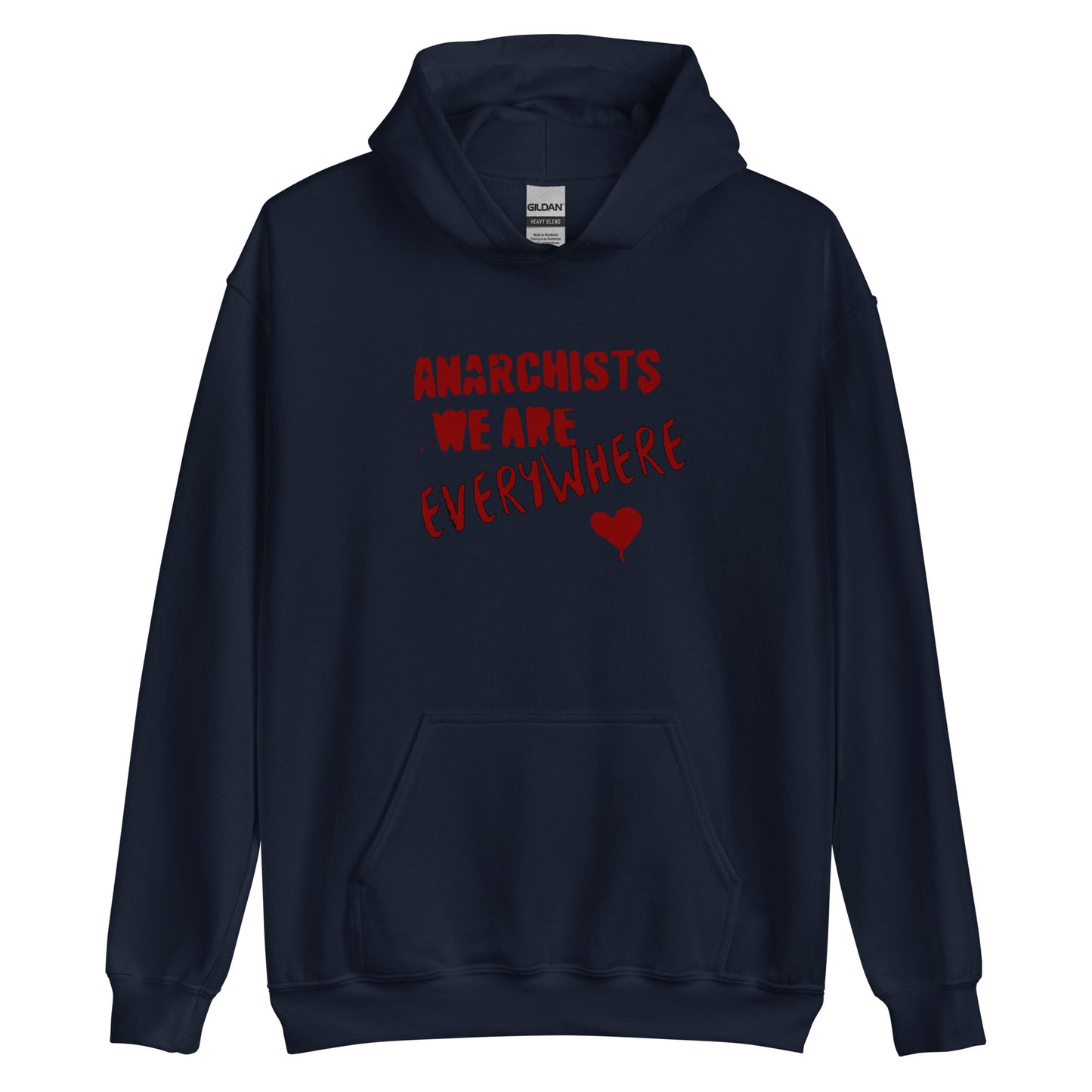 Anarchy Wear "We Are Every Where" Red Unisex Hoodie
