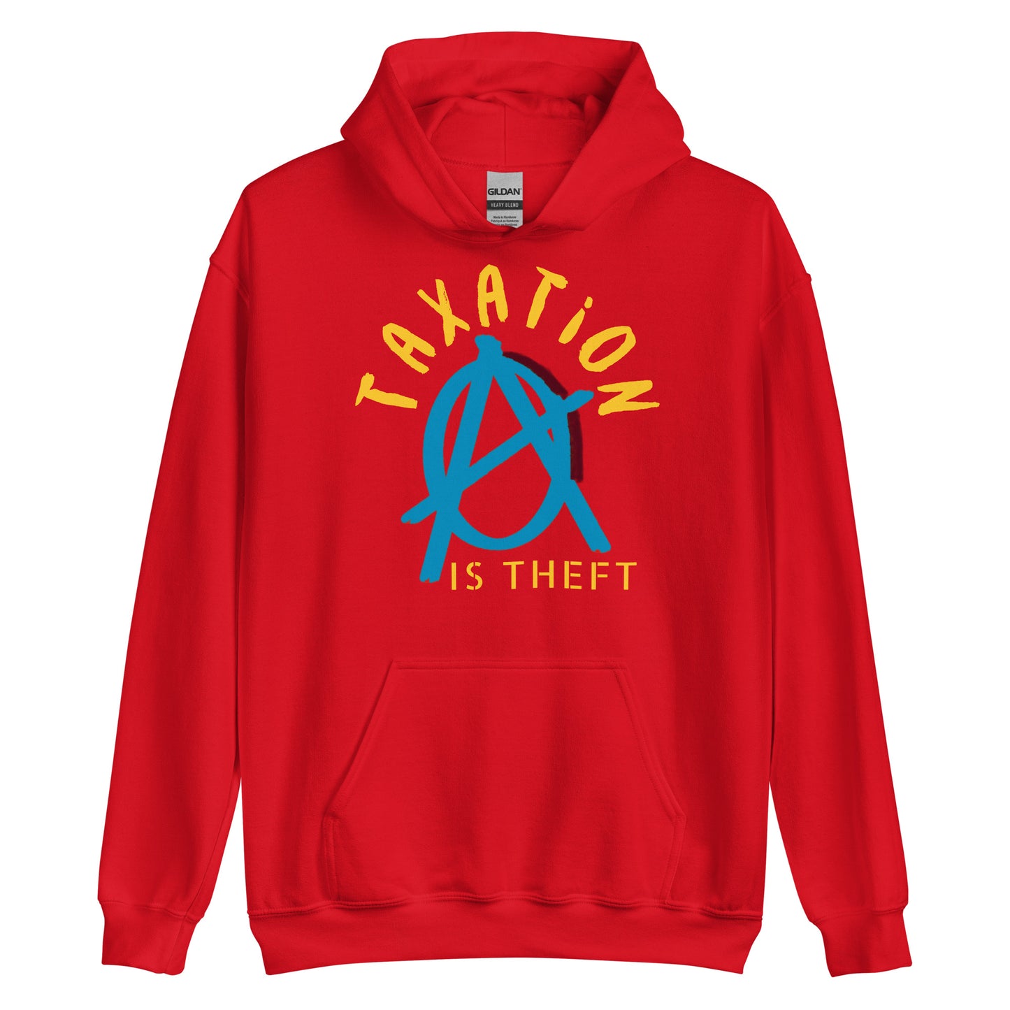 Anarchy Wear Blue "Taxation Is Theft" Hoodie