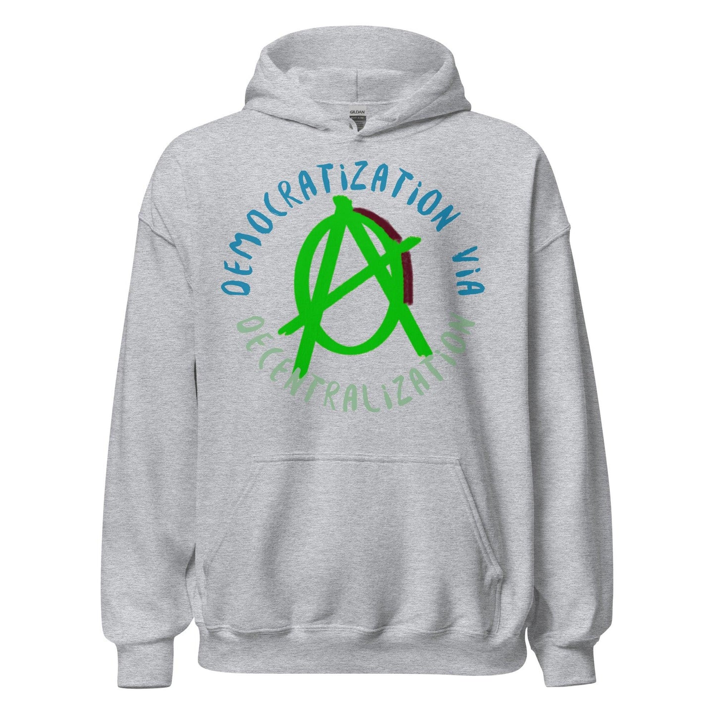 Anarchy Wear Green "Decentralization" Hoodie - AnarchyWear