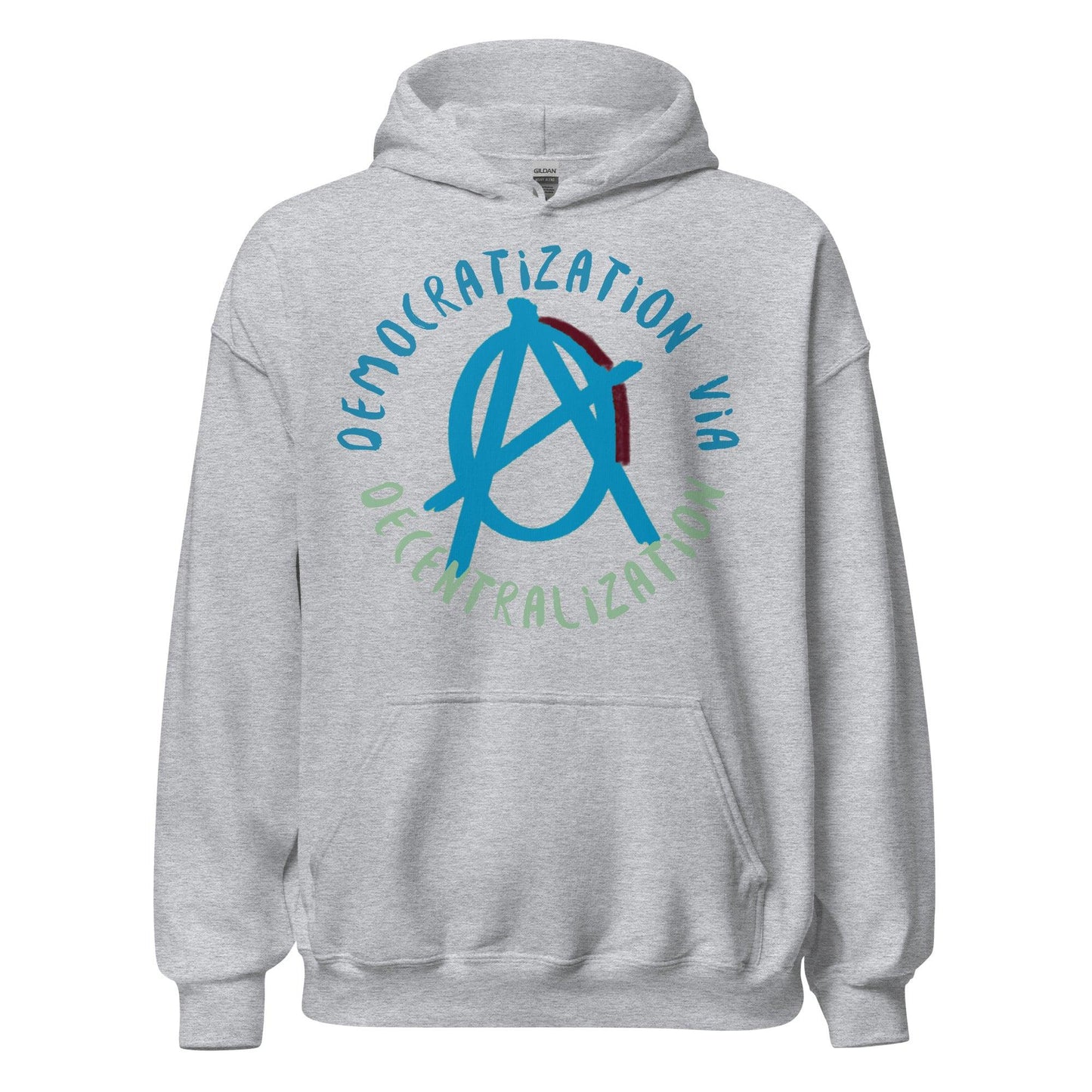 Anarchy Wear Blue "Decentralization" Hoodie - AnarchyWear