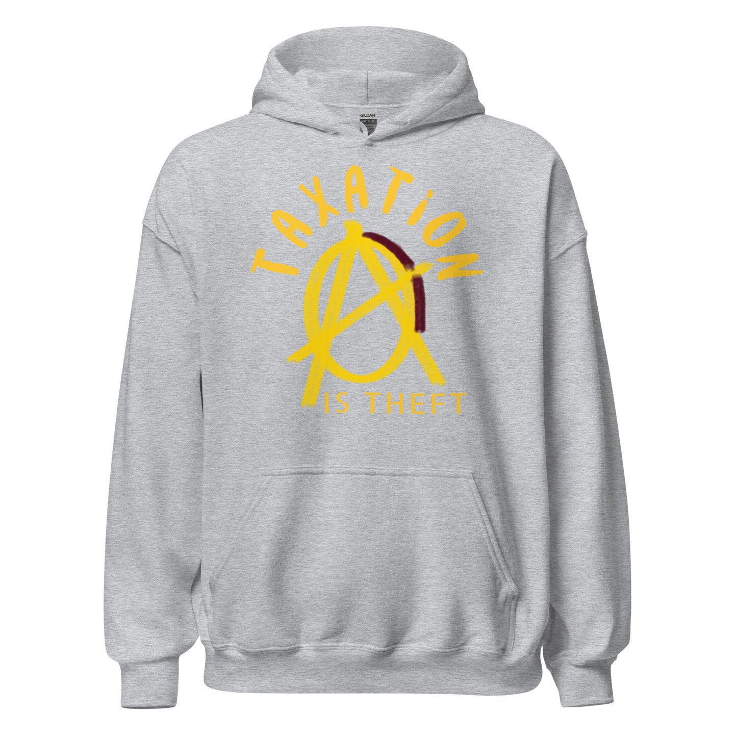 Anarchy Wear Gold "Taxation Is Theft" Hoodie