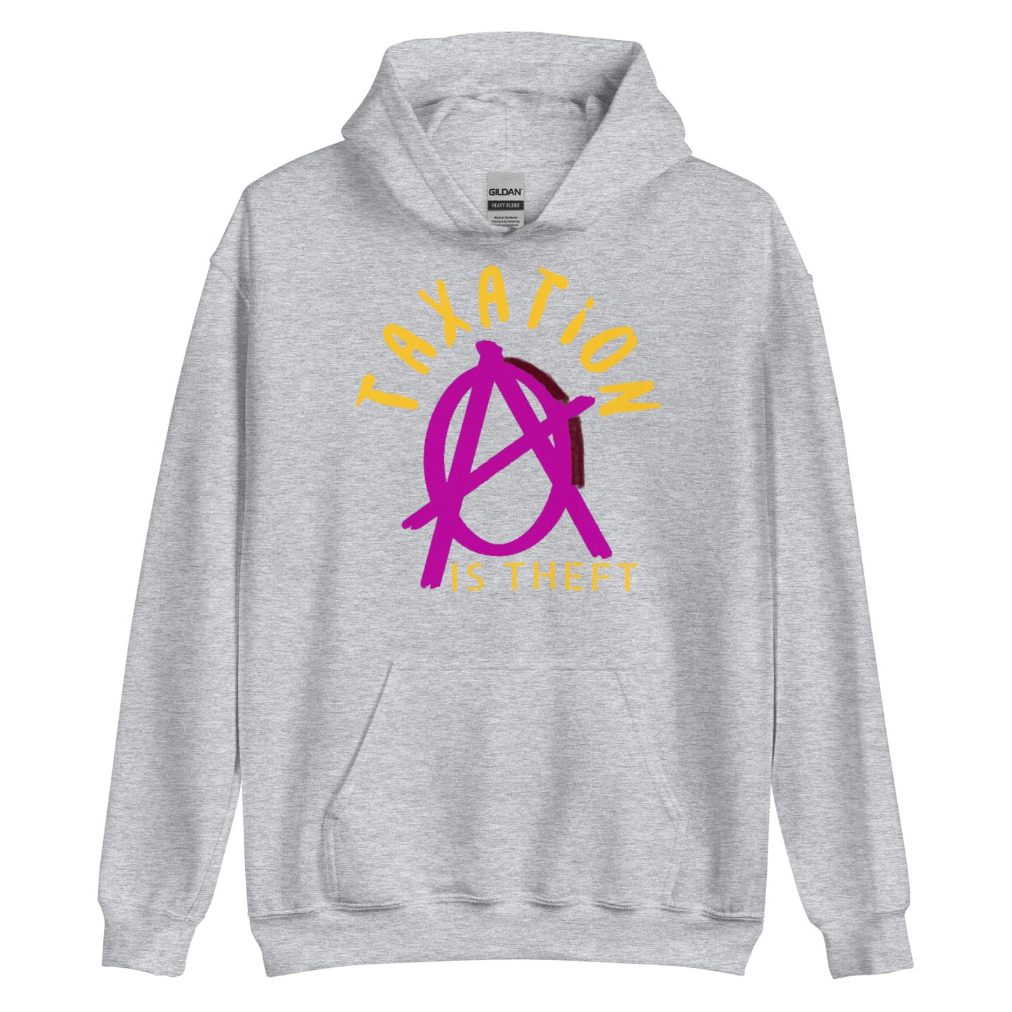 Anarchy Wear Pink "Taxation Is Theft" Hoodie