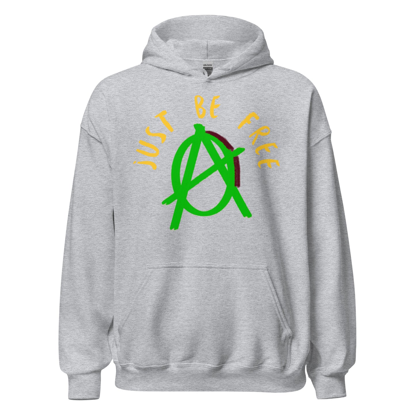 Anarchy Wear Green "Just Be Free" Hoodie