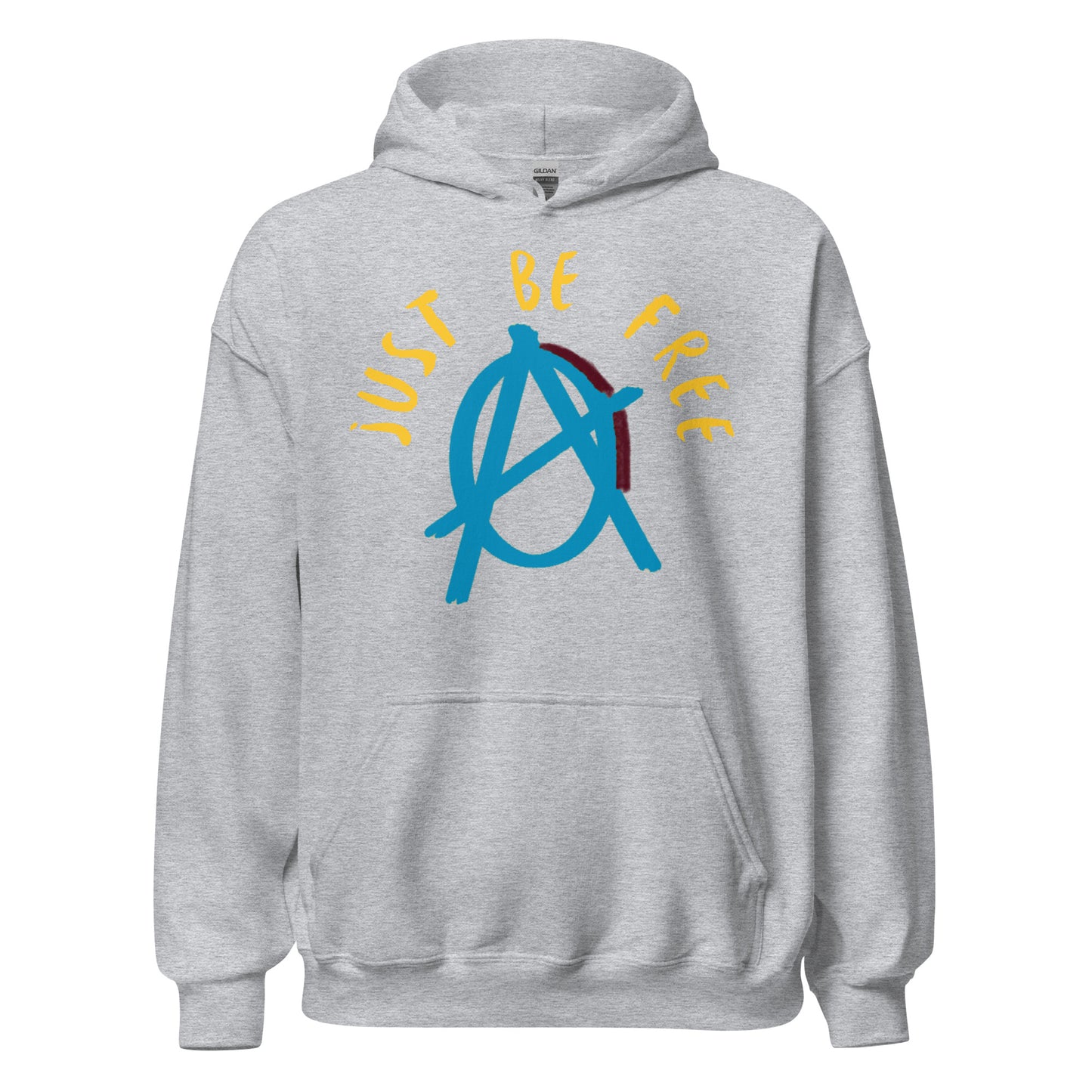 Anarchy Wear Blue "Just Be Free" Hoodie