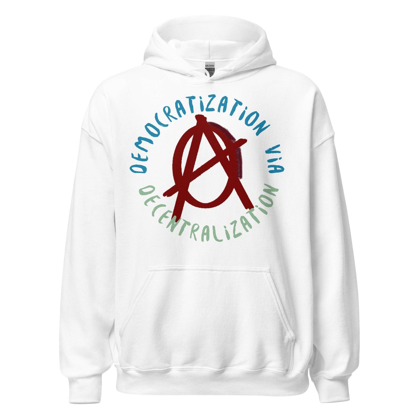 Anarchy Wear Red "Decentralization" Hoodie - AnarchyWear