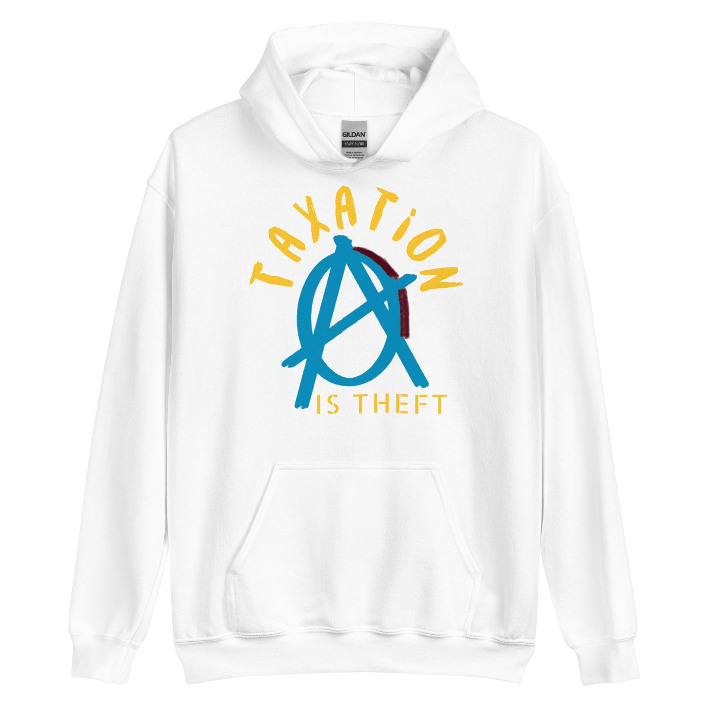 Anarchy Wear Blue "Taxation Is Theft" Hoodie