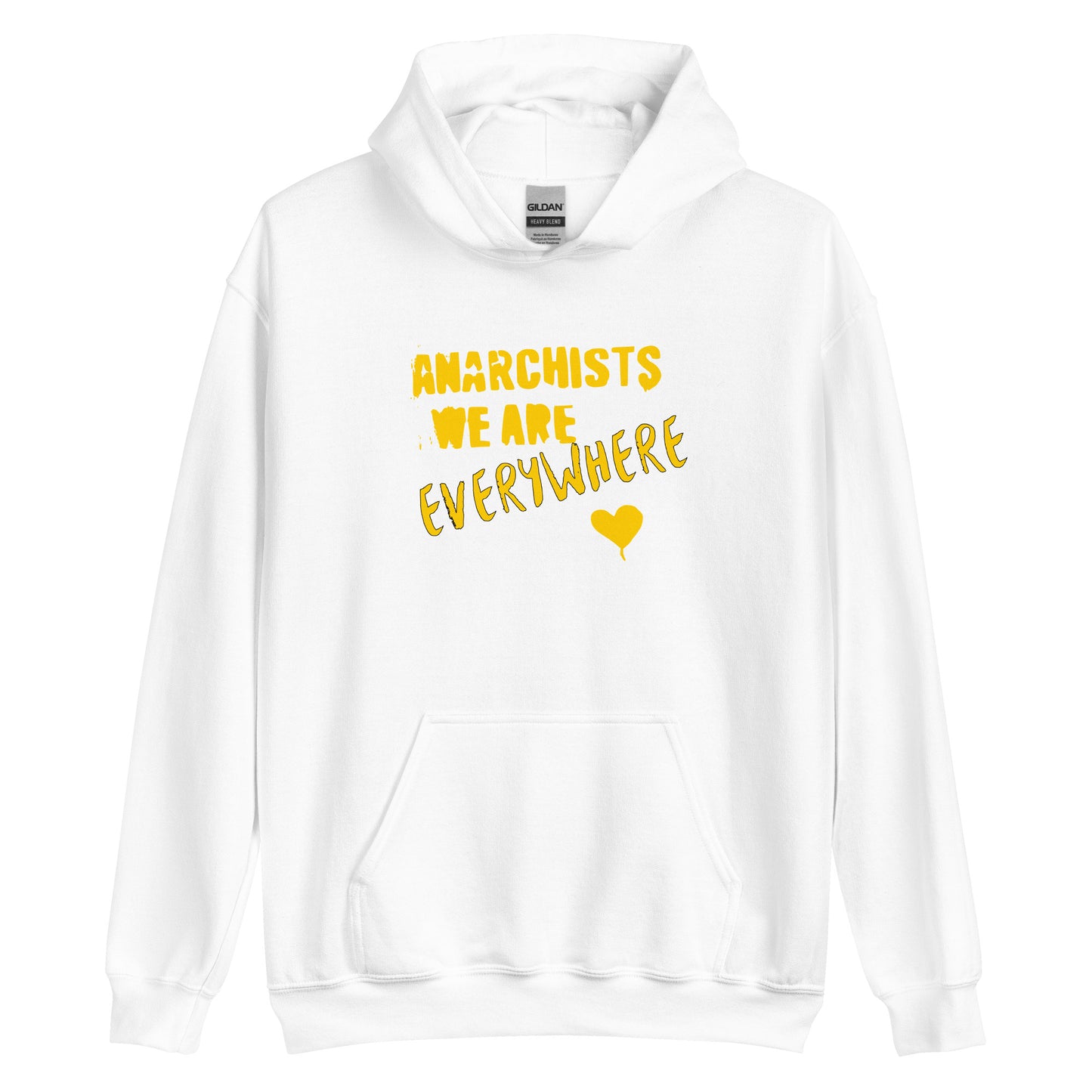 Anarchy Wear "We Are Every Where" Gold Unisex Hoodie