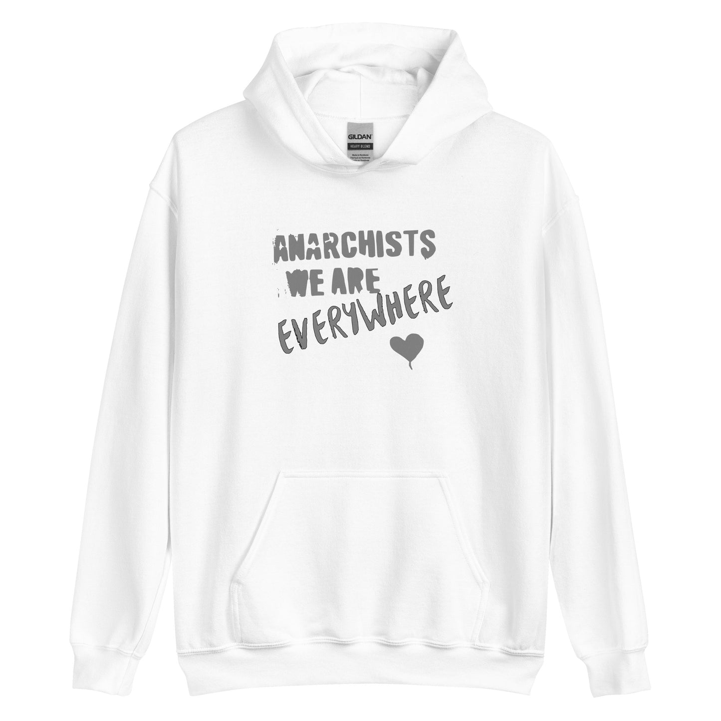 Anarchy Wear "We Are Every Where" Agora Grey Unisex Hoodie