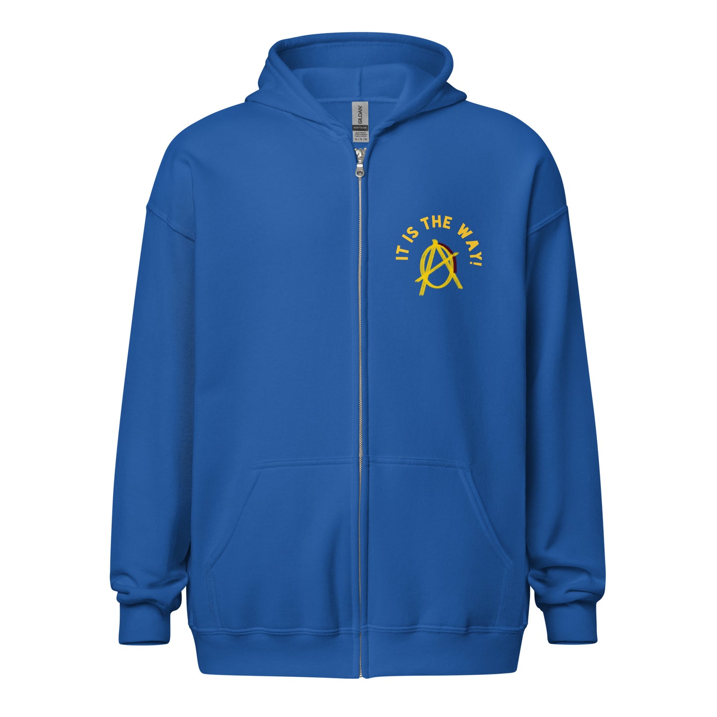 Anarchy Wear "It Is The Way" Gold heavy blend zip hoodie