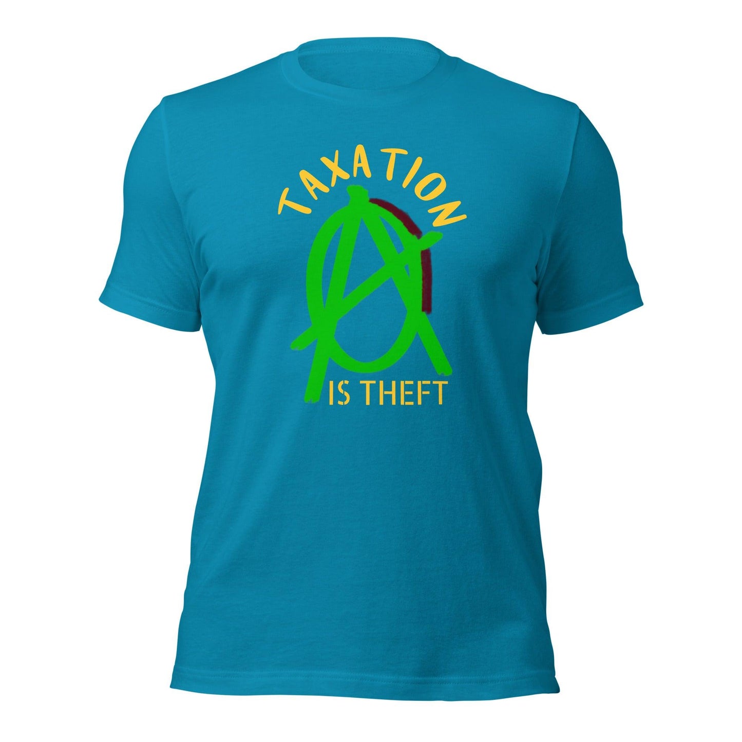 Anarchy Wear Green "Taxation Is Theft" Unisex t-shirt - AnarchyWear