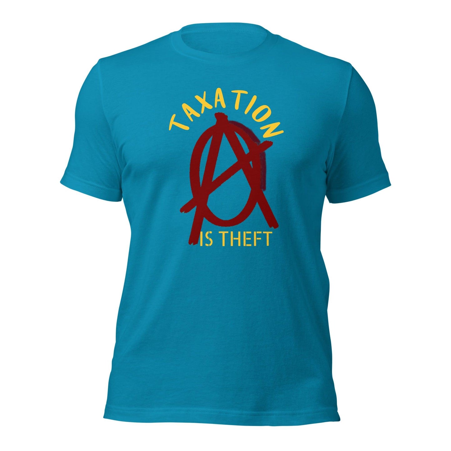 Anarchy Wear Red "Taxation Is Theft" Unisex t-shirt - AnarchyWear