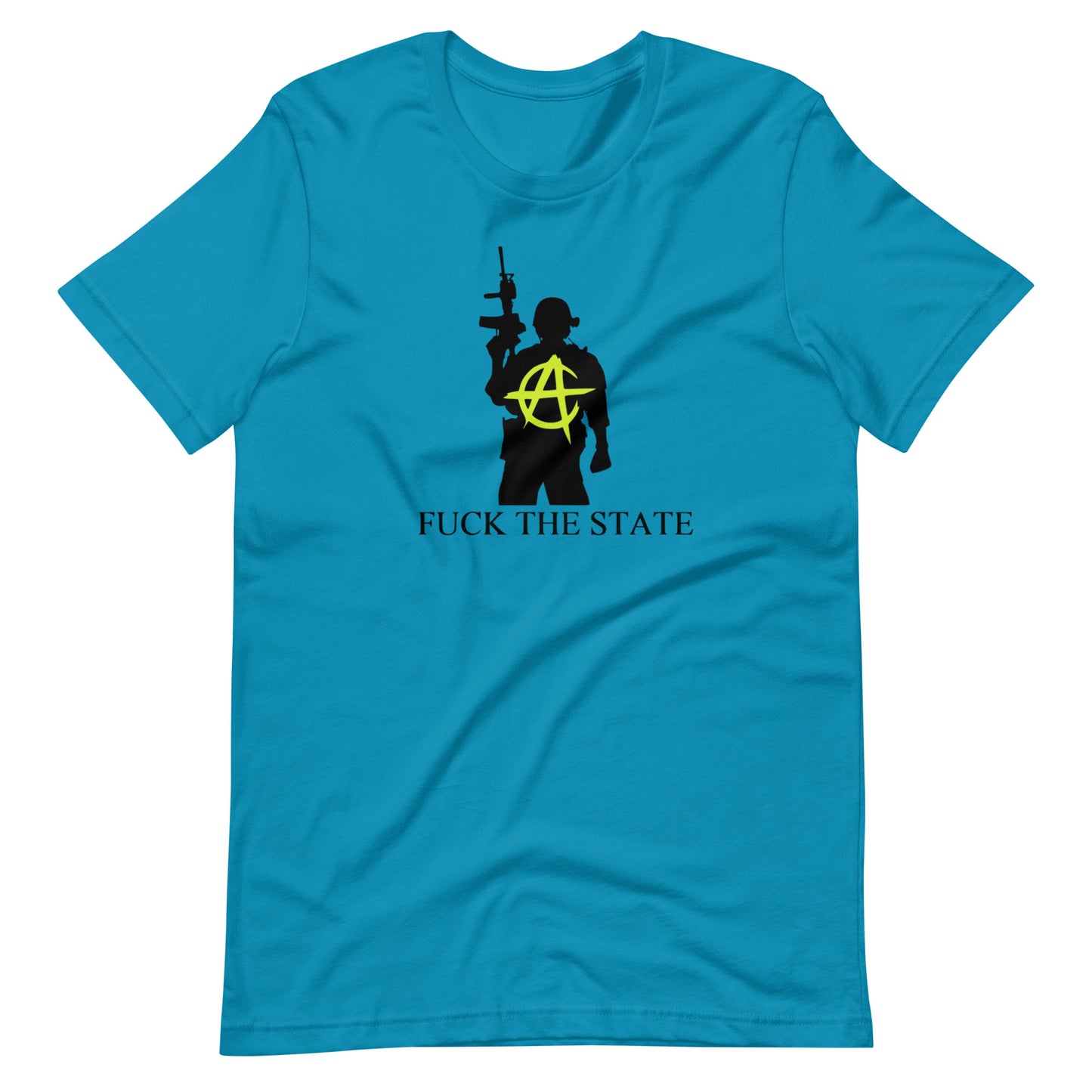 "Fuck The State" Gold By @AncapAir Unisex t-shirt