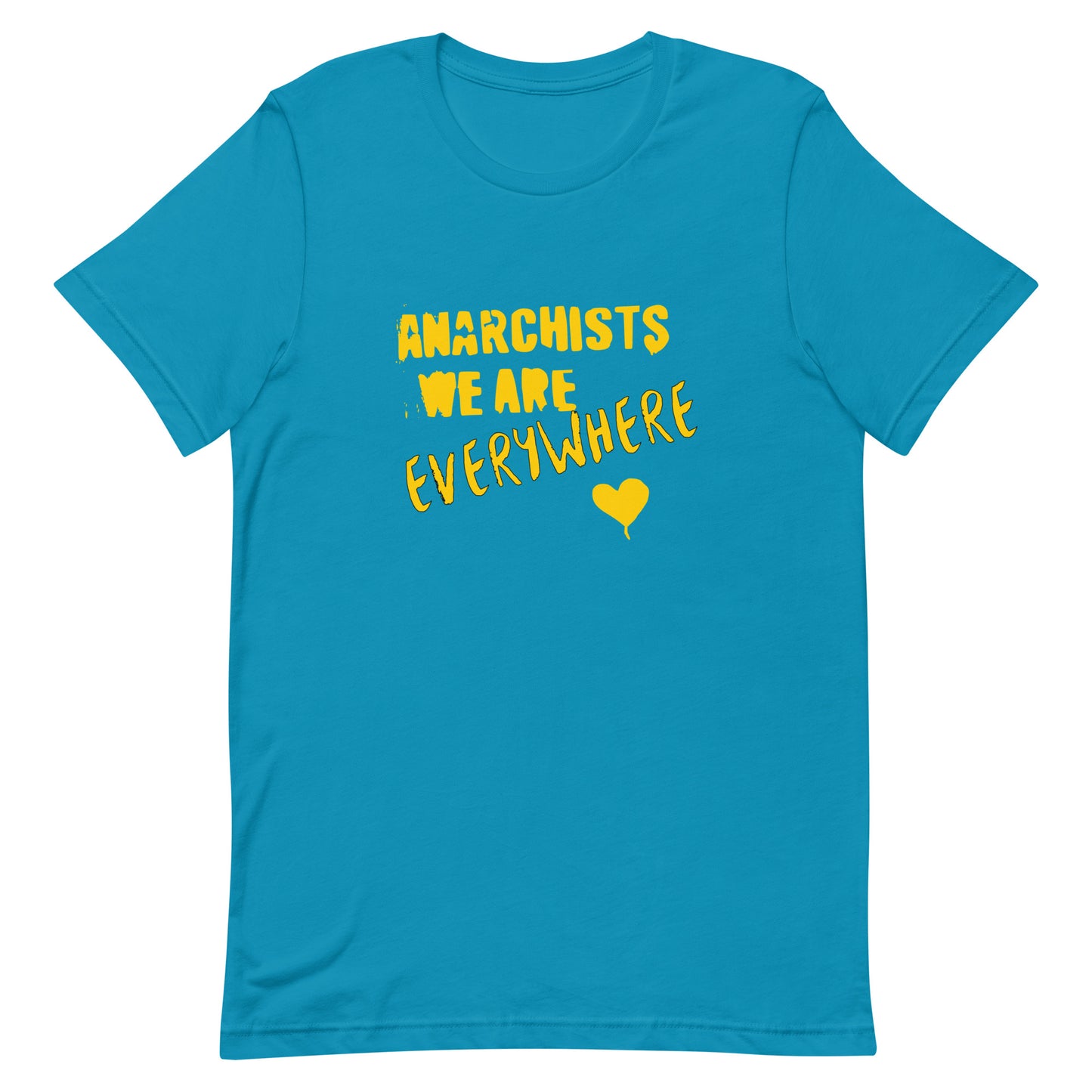 Anarchy Wear "We Are Every Where" Gold Unisex t-shirt