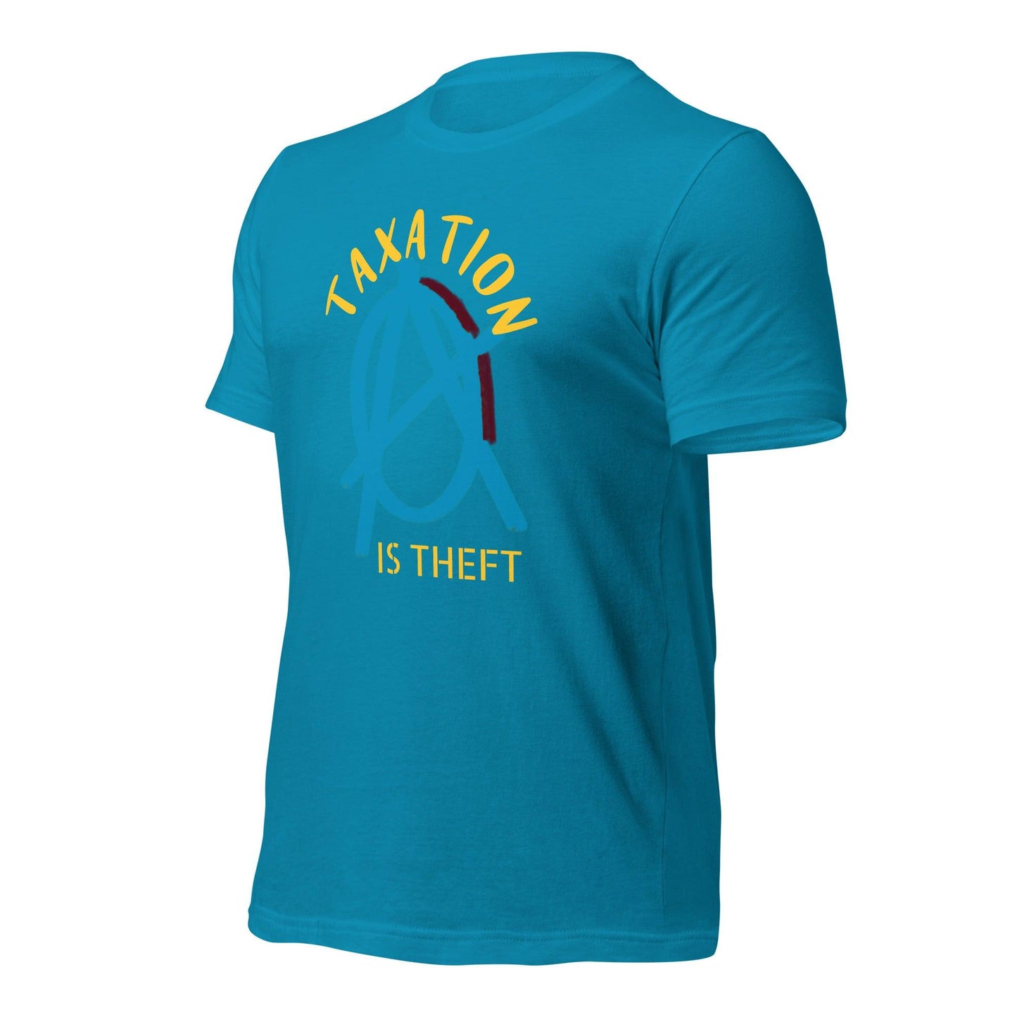 Anarchy Wear Blue "Taxation Is Theft" Unisex t-shirt - AnarchyWear