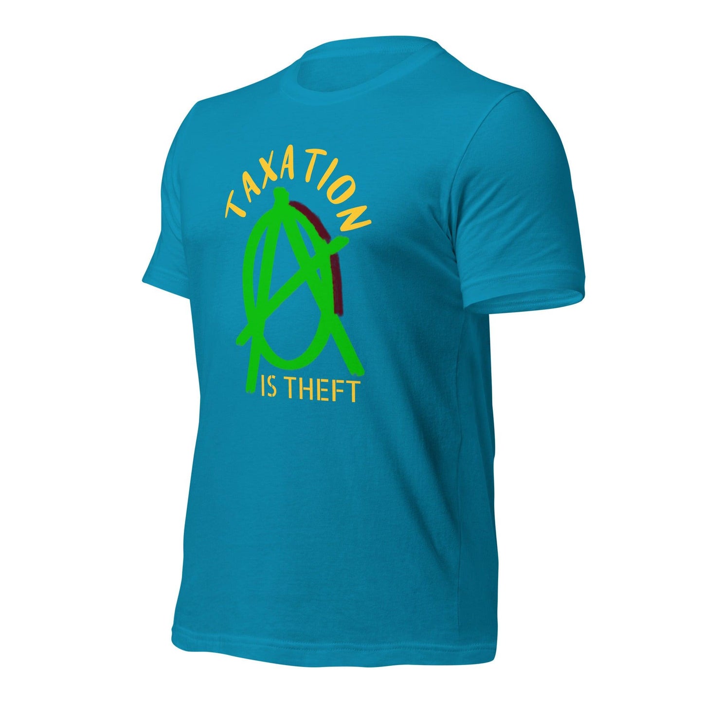 Anarchy Wear Green "Taxation Is Theft" Unisex t-shirt - AnarchyWear