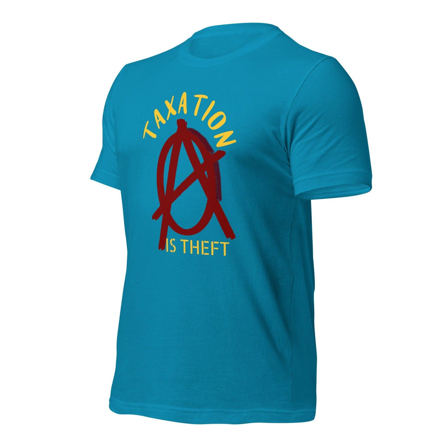 Anarchy Wear Red "Taxation Is Theft" Unisex t-shirt - AnarchyWear