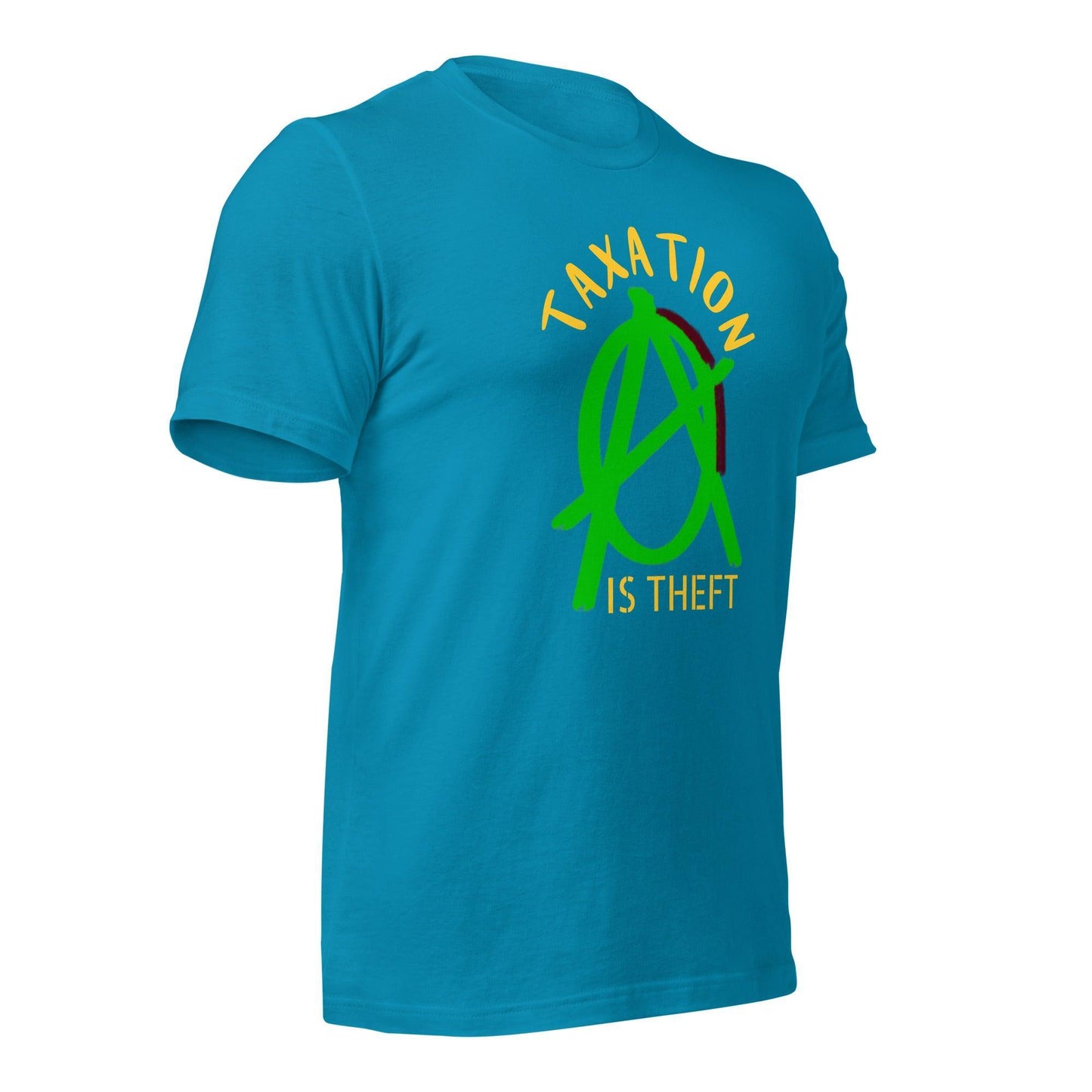 Anarchy Wear Green "Taxation Is Theft" Unisex t-shirt - AnarchyWear