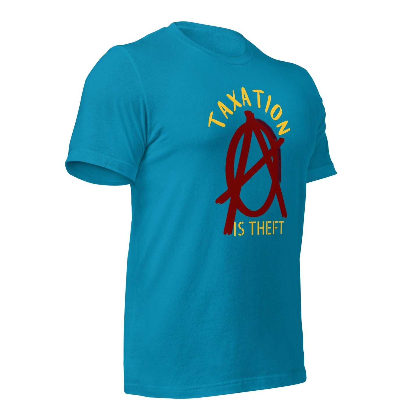 Anarchy Wear Red "Taxation Is Theft" Unisex t-shirt - AnarchyWear
