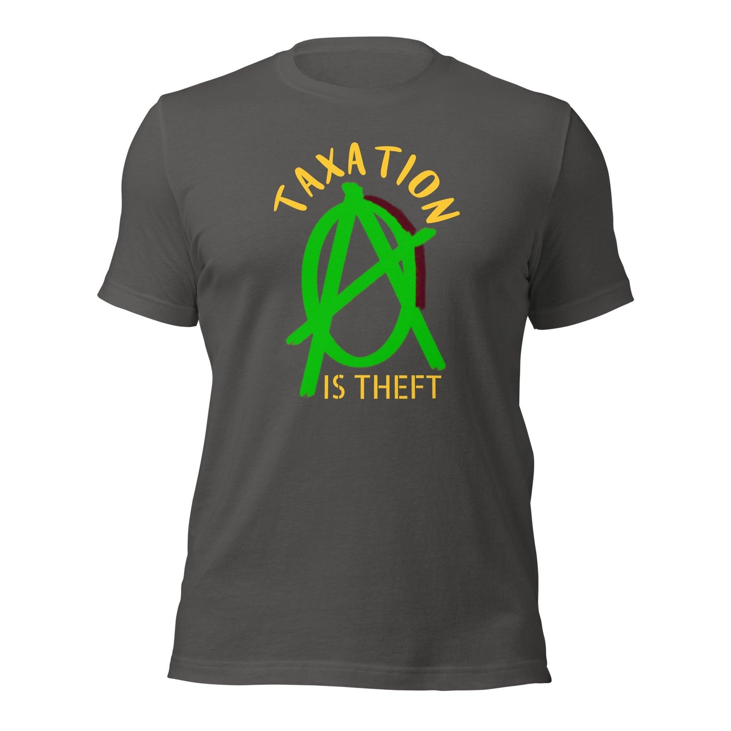 Anarchy Wear Green "Taxation Is Theft" Unisex t-shirt - AnarchyWear