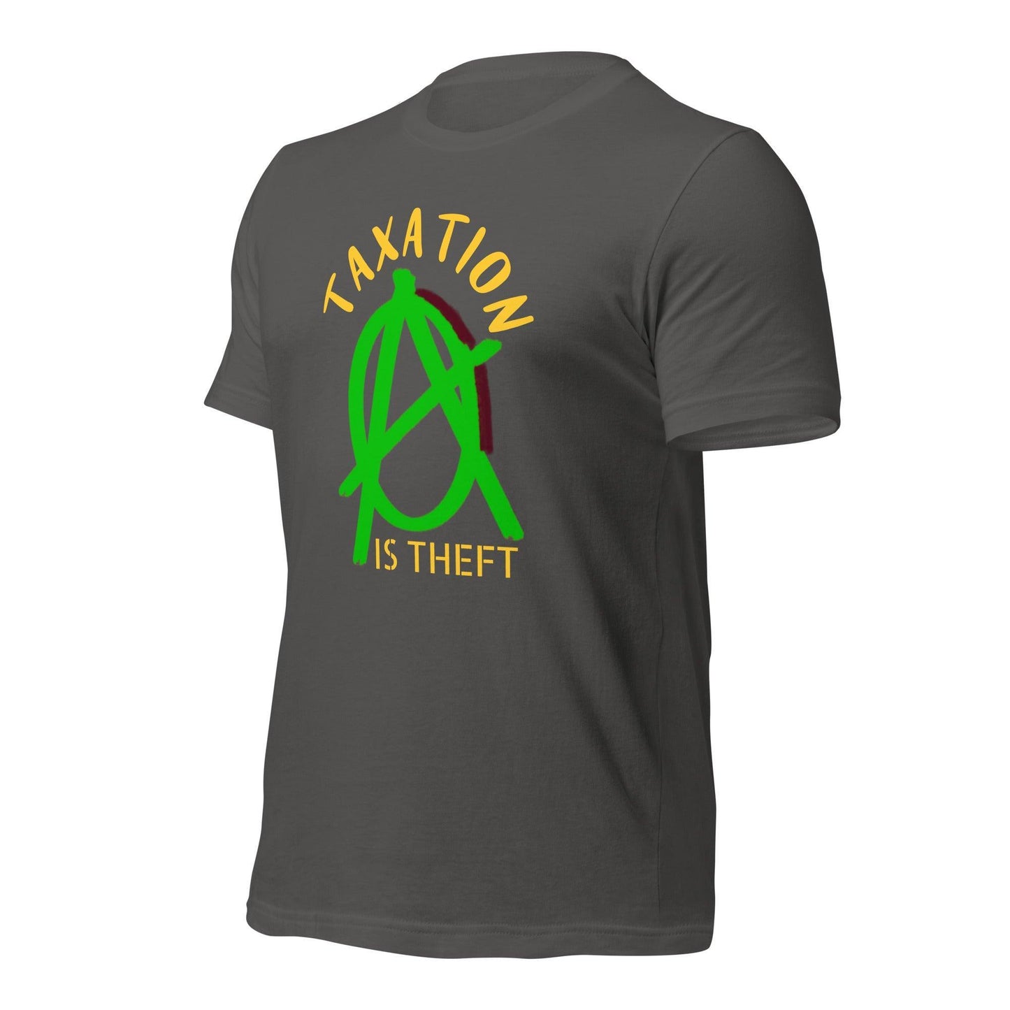 Anarchy Wear Green "Taxation Is Theft" Unisex t-shirt - AnarchyWear