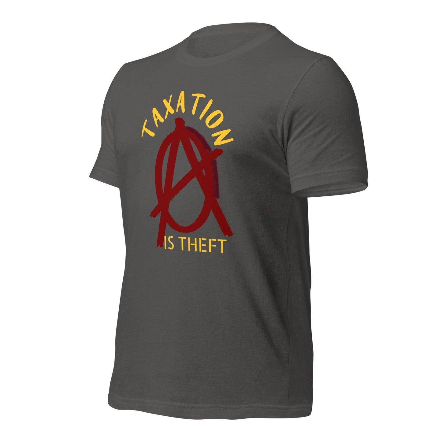 Anarchy Wear Red "Taxation Is Theft" Unisex t-shirt - AnarchyWear