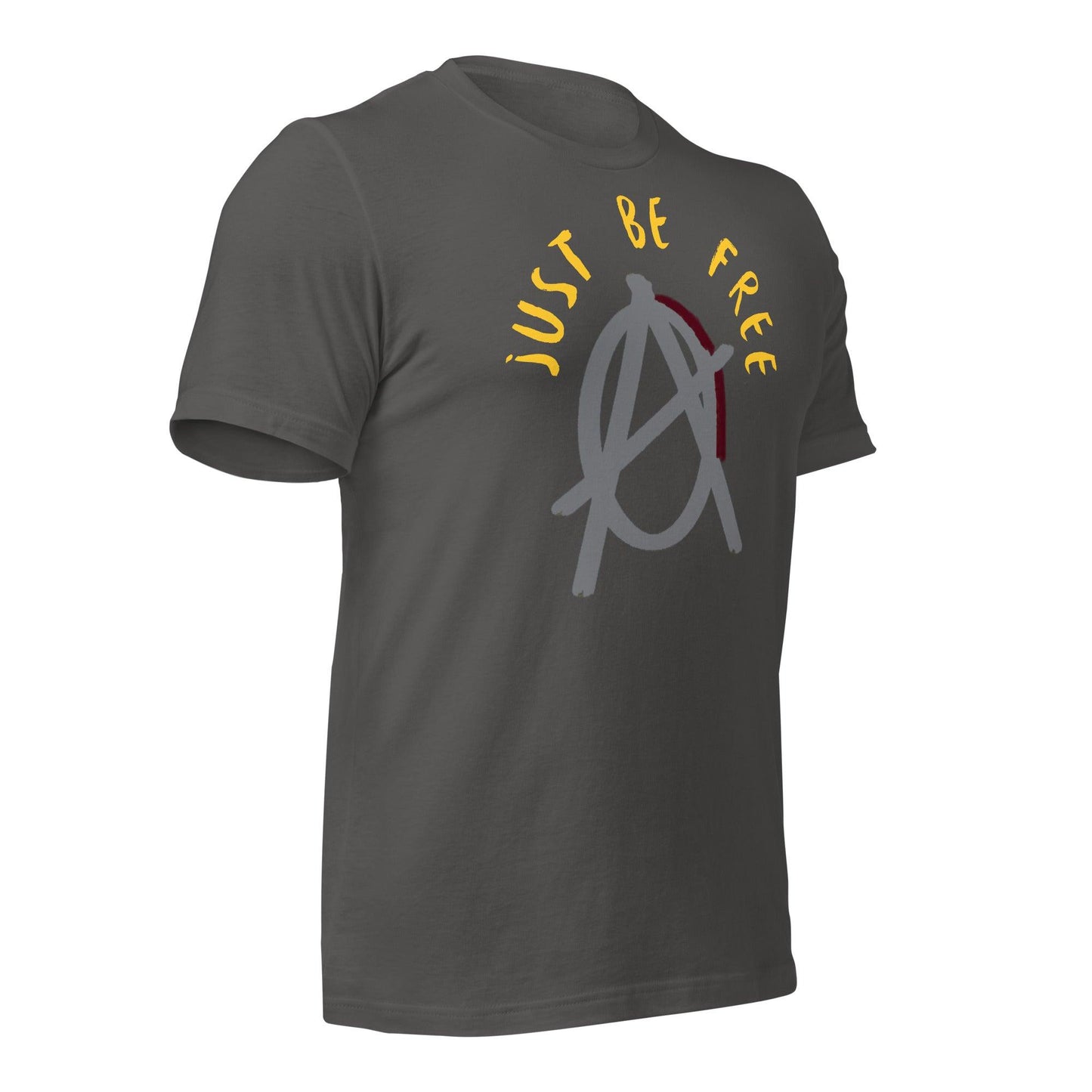 Anarchy Wear "Just Be Free" Agora Grey Unisex t-shirt - AnarchyWear