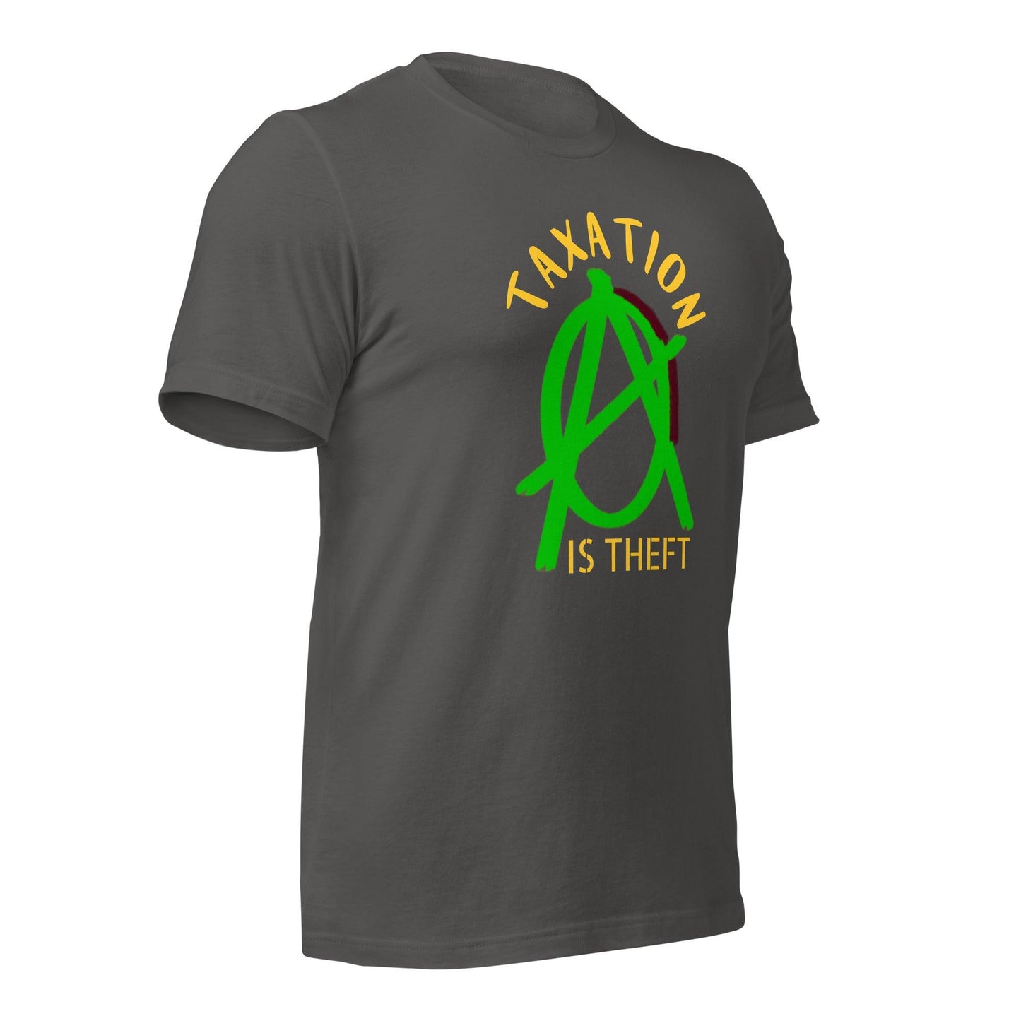 Anarchy Wear Green "Taxation Is Theft" Unisex t-shirt - AnarchyWear