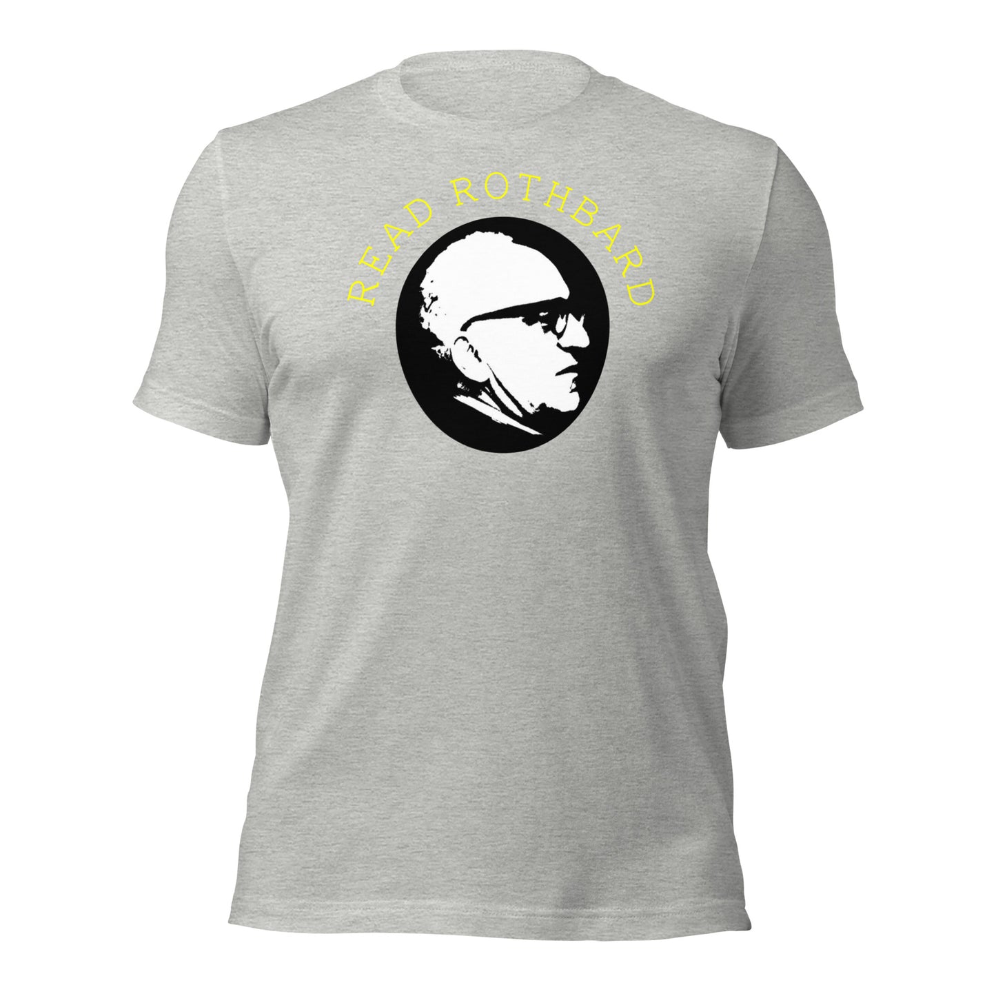 Anarchy Wear Gold on Pastels "Read Rothbard" Unisex t-shirt