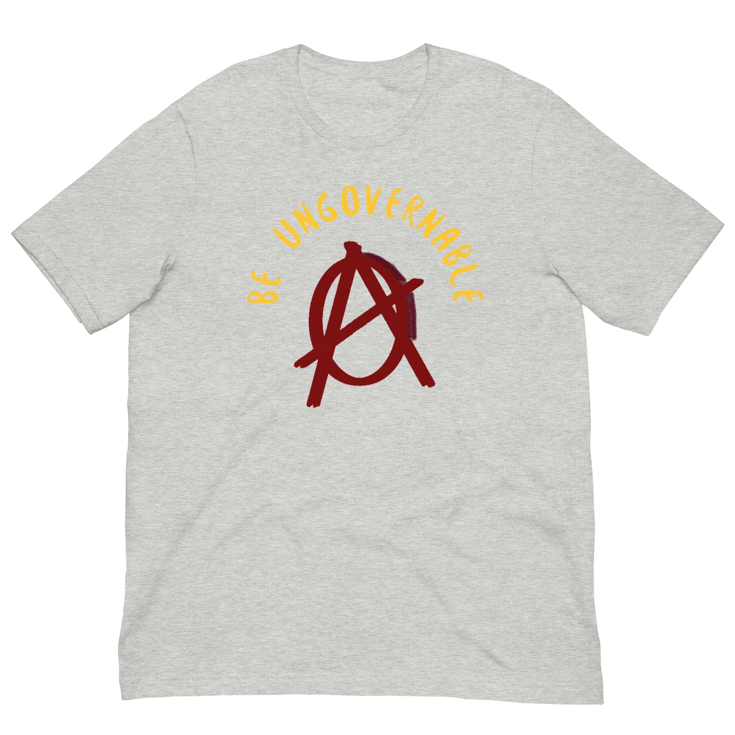 Anarchy Wear "Be Ungovernable" Red Pastels Unisex t-shirt