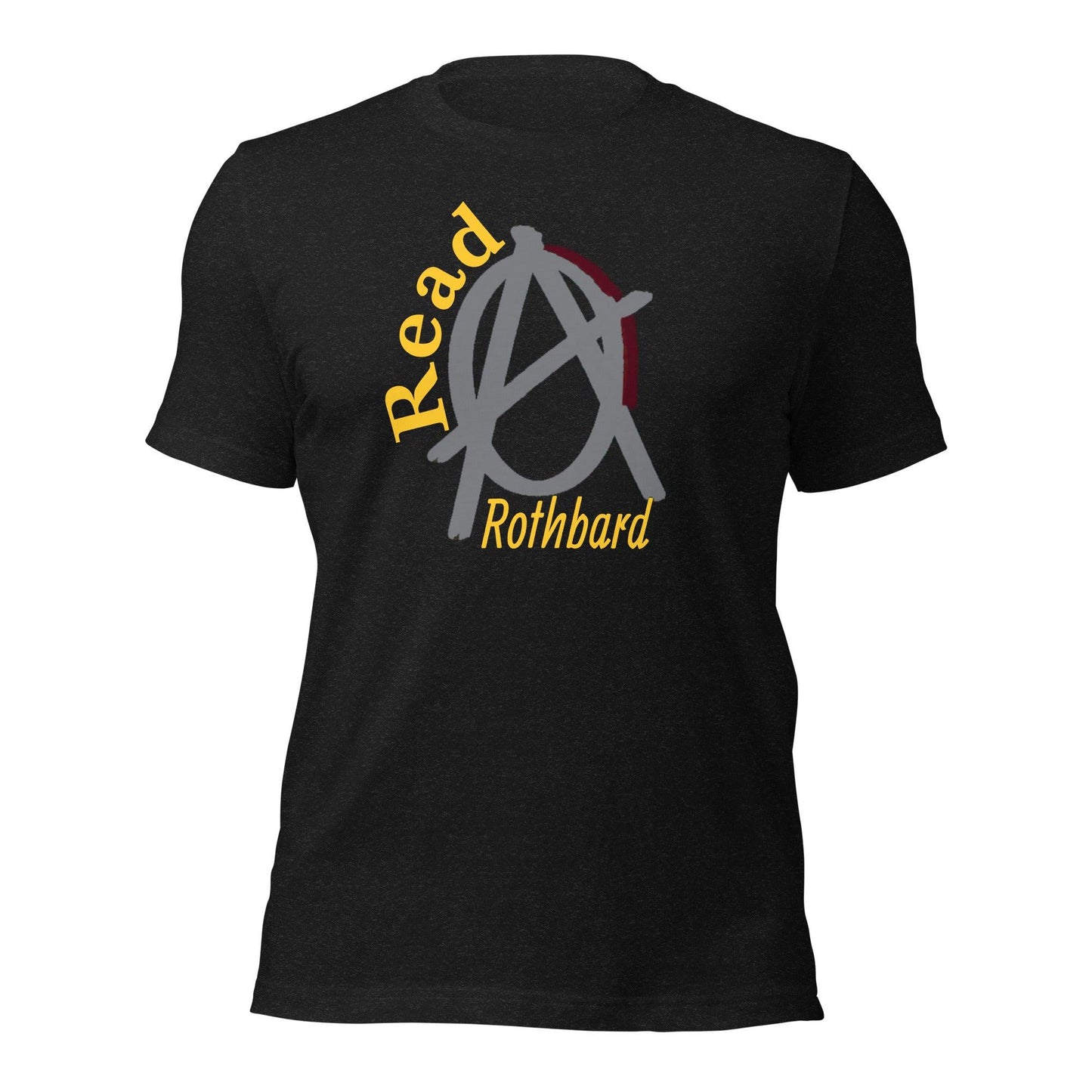 Anarchy Wear Agora Grey "Read Rothbard" Unisex t-shirt - AnarchyWear