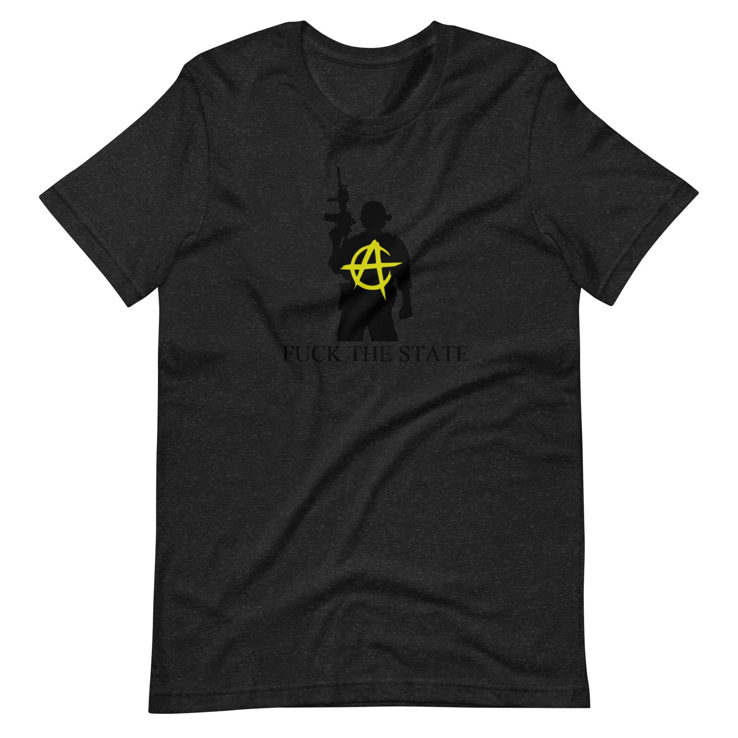 "Fuck The State" Gold By @AncapAir Unisex t-shirt