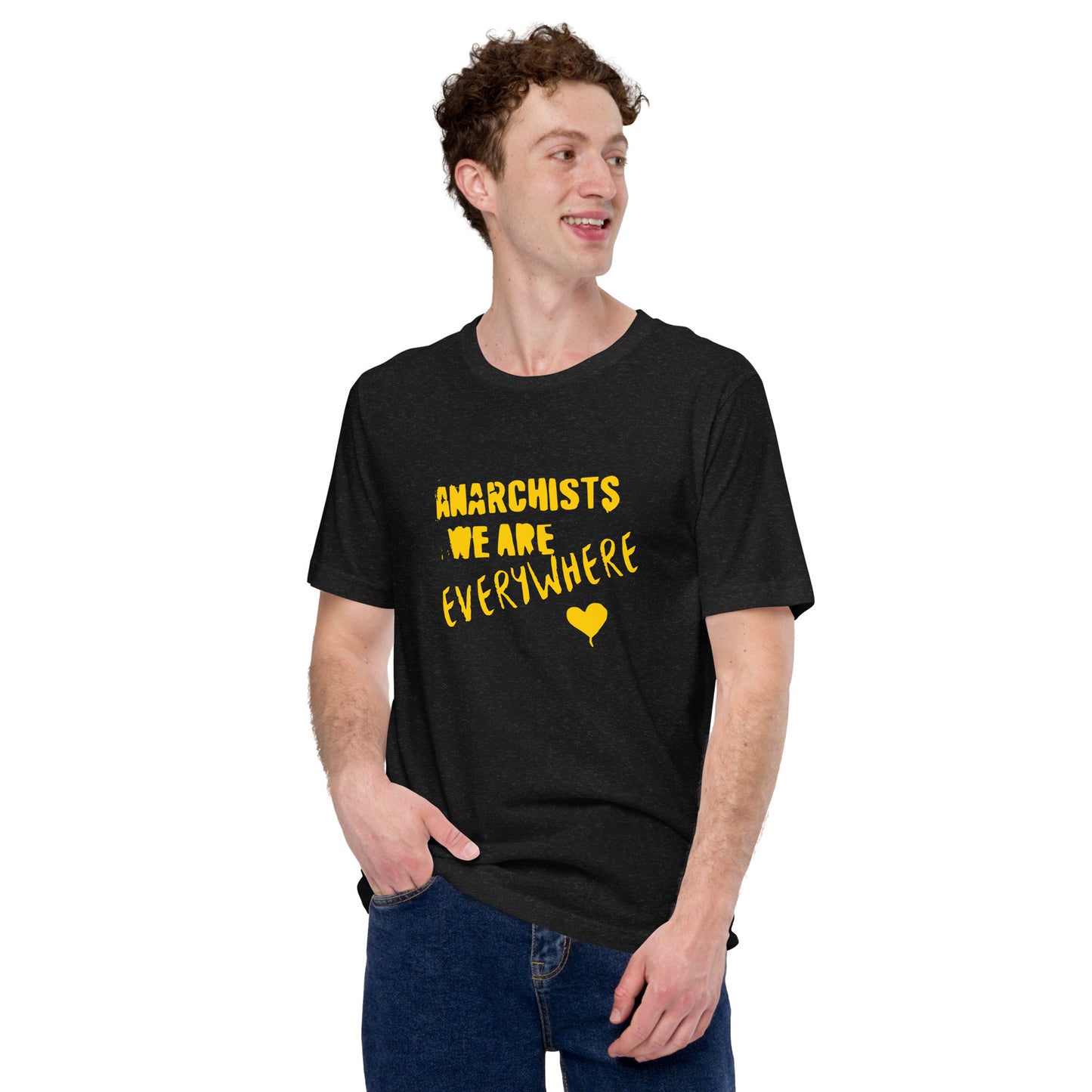 Anarchy Wear "We Are Every Where" Gold Unisex t-shirt