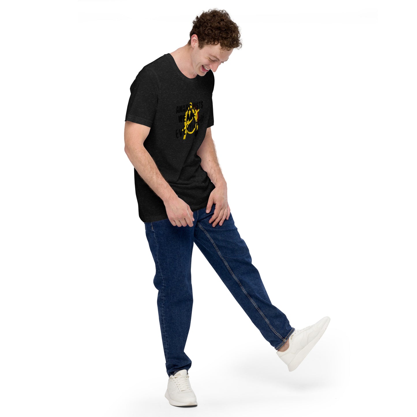 Anarchy Wear "We Are Every Where" Black on Gold Unisex t-shirt