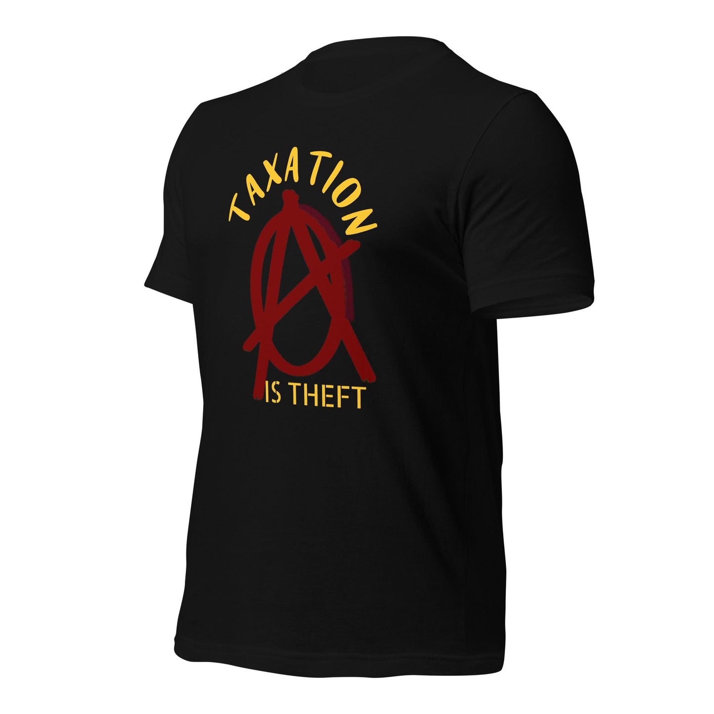 Anarchy Wear Red "Taxation Is Theft" Unisex t-shirt - AnarchyWear