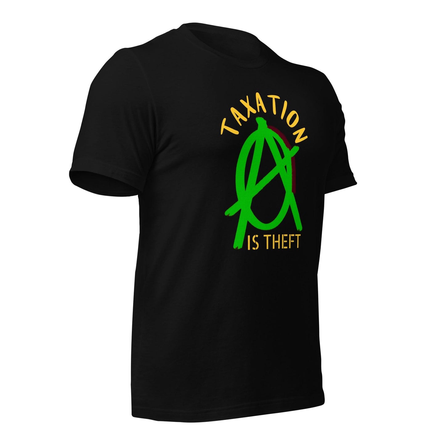 Anarchy Wear Green "Taxation Is Theft" Unisex t-shirt - AnarchyWear