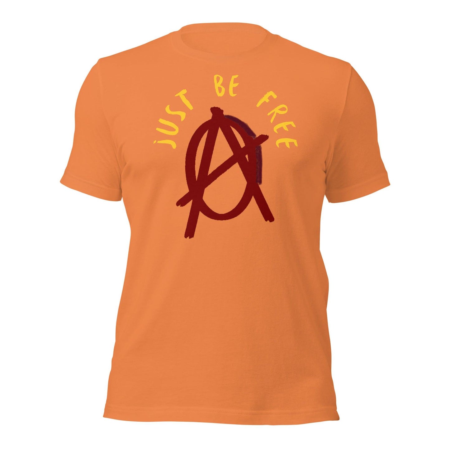 Anarchy Wear "Just Be Free" Red Pastels Unisex t-shirt - AnarchyWear