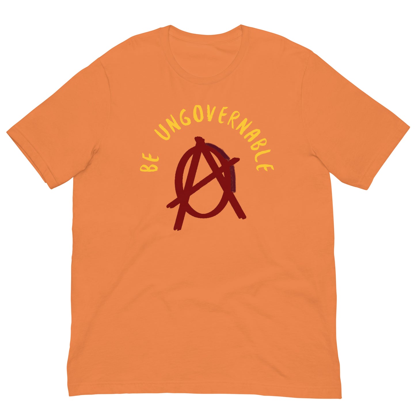 Anarchy Wear "Be Ungovernable" Red Pastels Unisex t-shirt