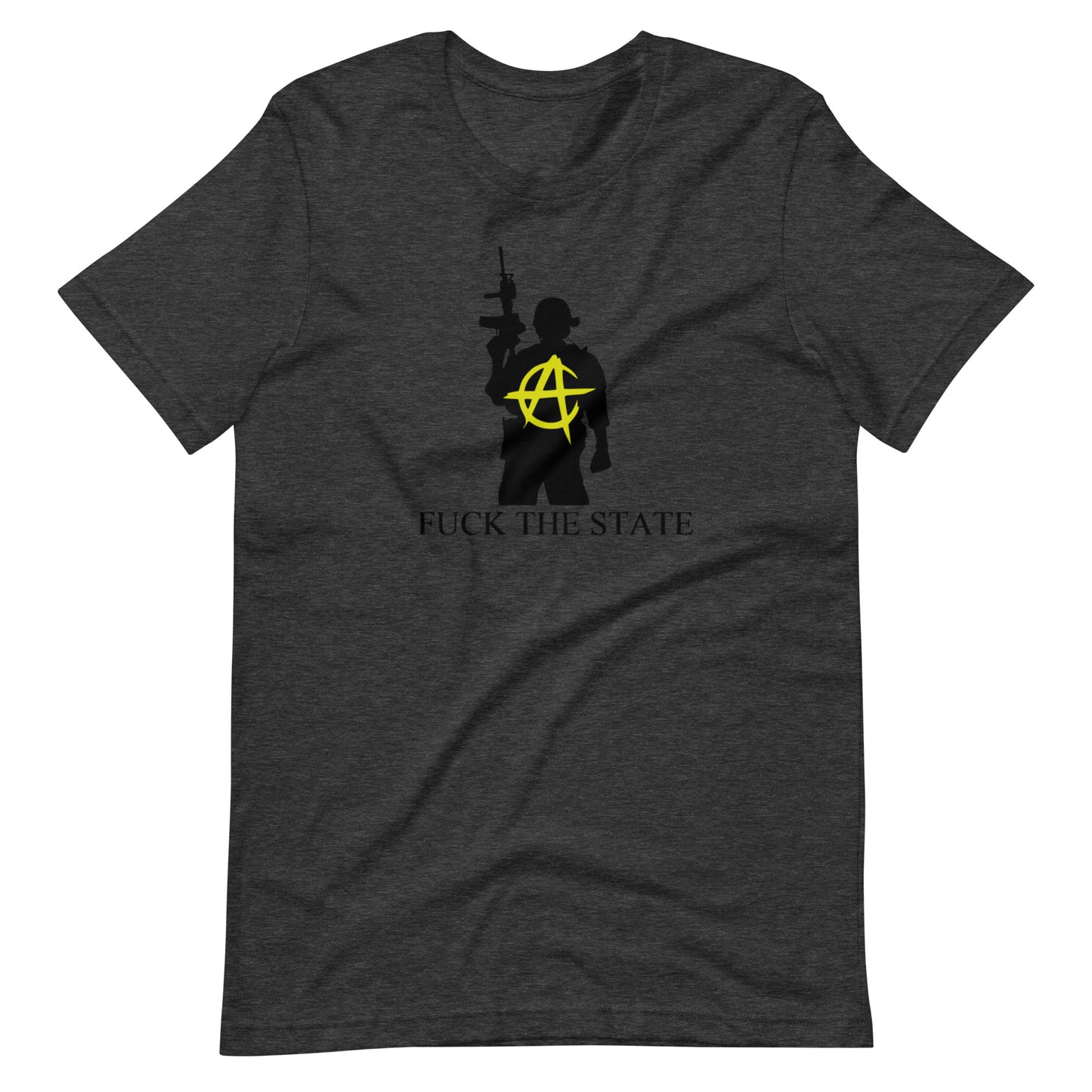"Fuck The State" Gold By @AncapAir Unisex t-shirt