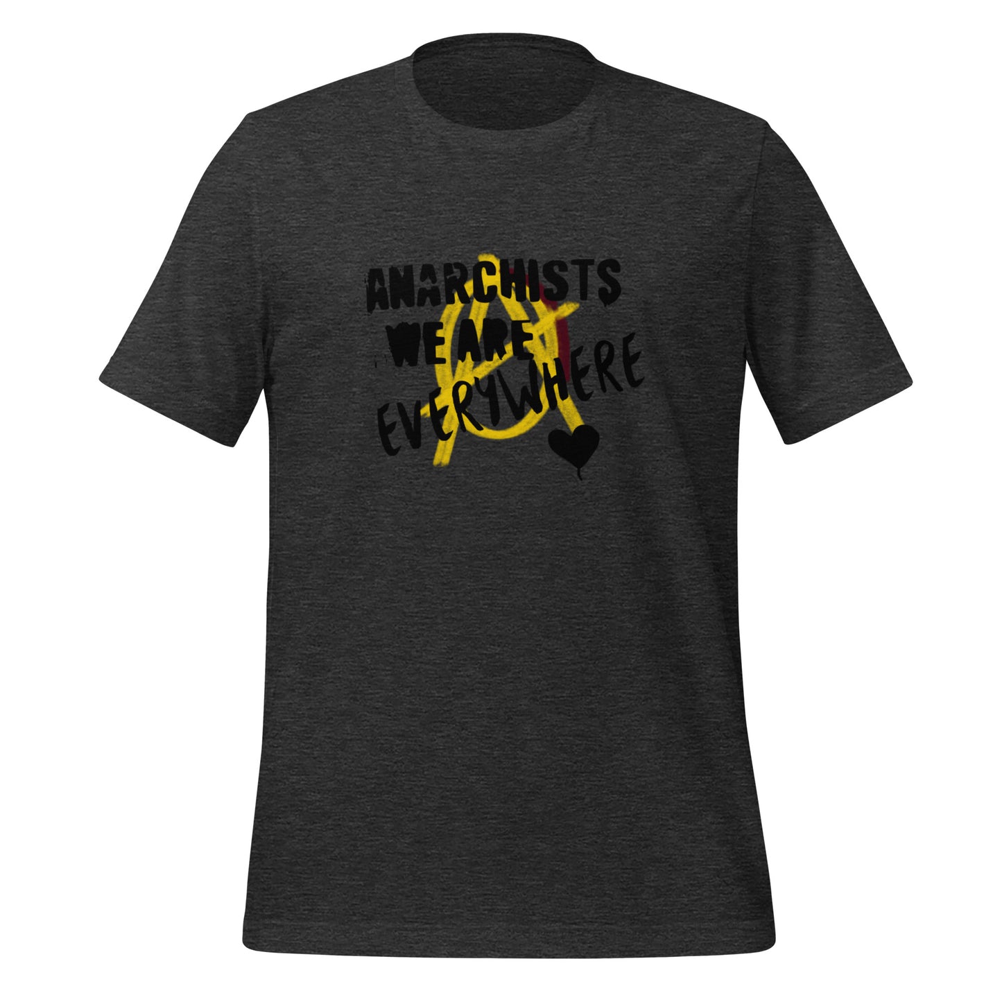 Anarchy Wear "We Are Every Where" Black on Gold Unisex t-shirt