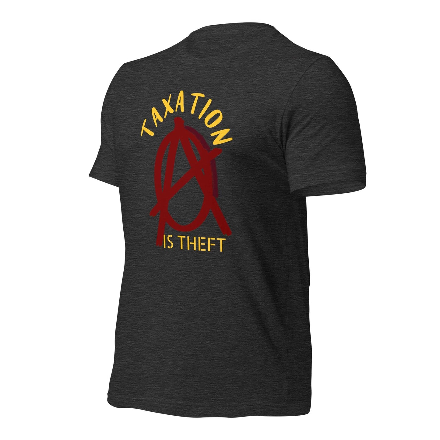 Anarchy Wear Red "Taxation Is Theft" Unisex t-shirt - AnarchyWear