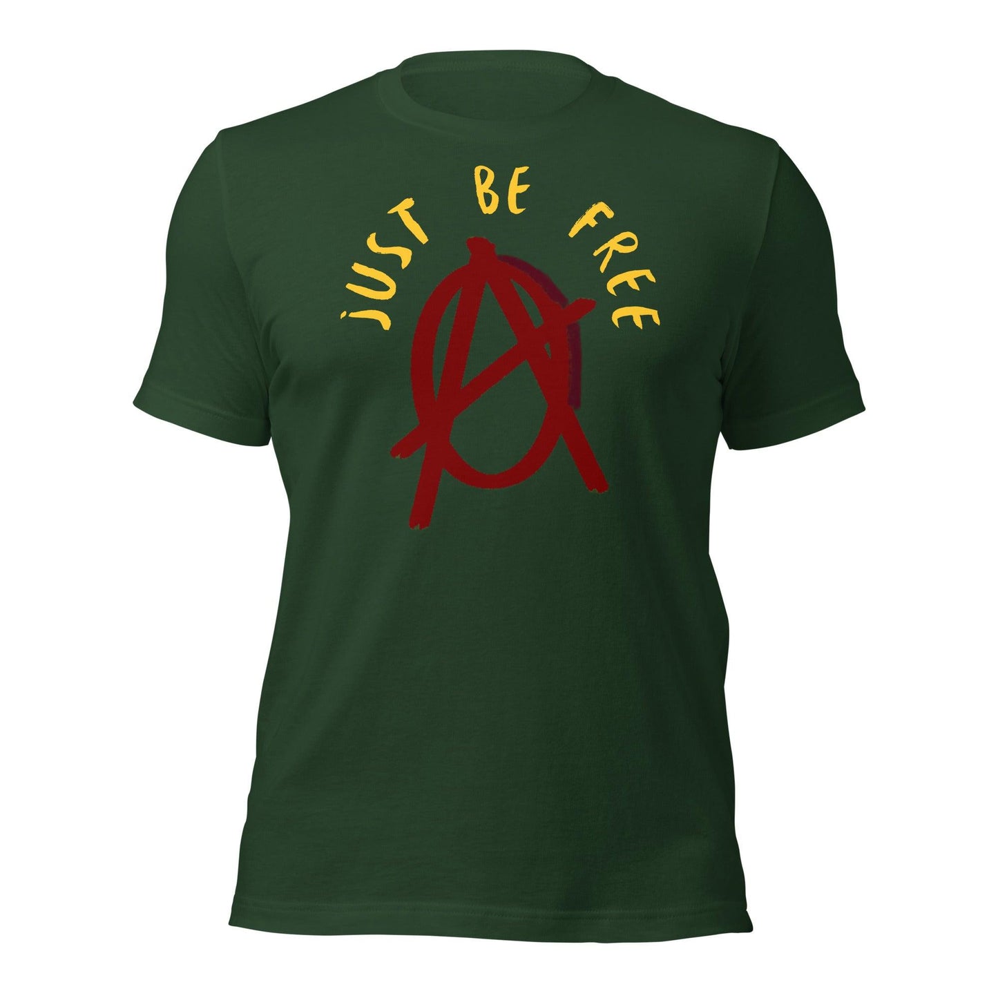 Anarchy Wear "Just Be Free" Red Unisex t-shirt - AnarchyWear