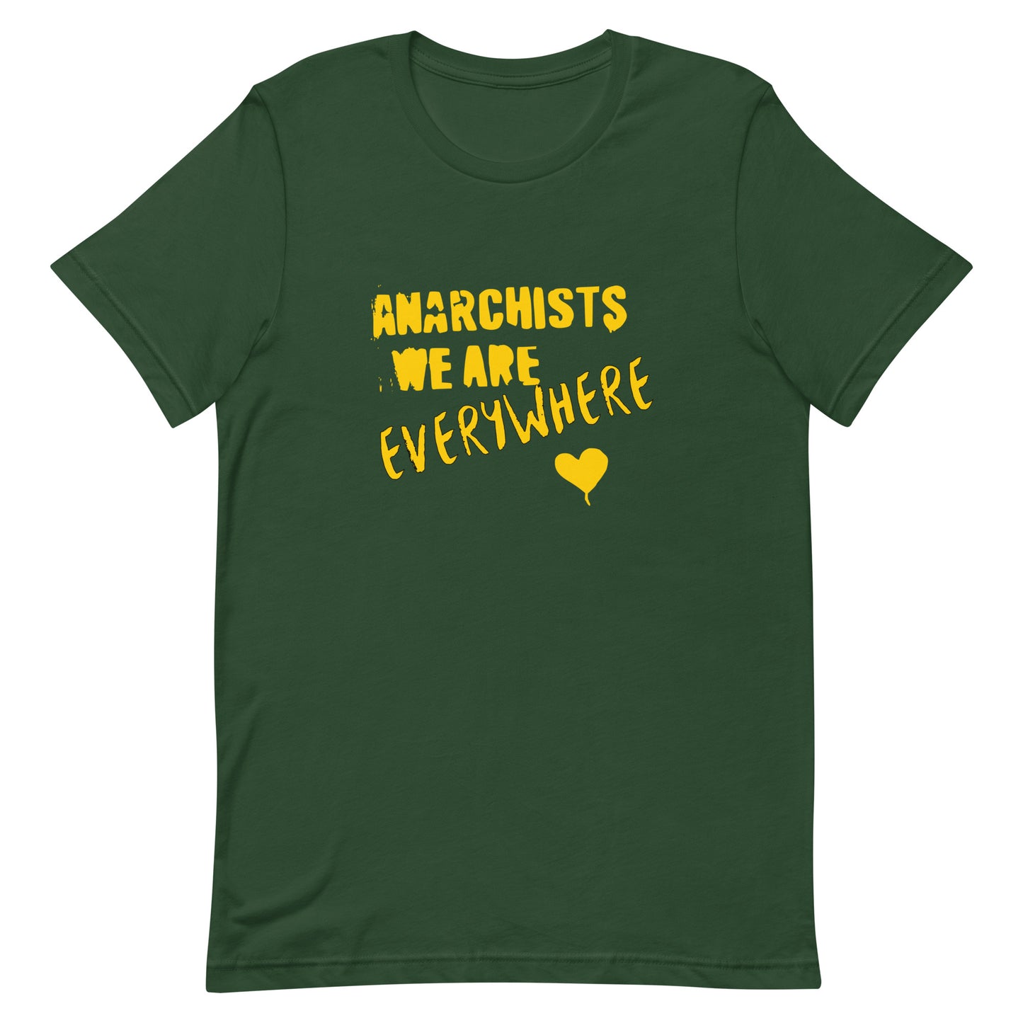 Anarchy Wear "We Are Every Where" Gold Unisex t-shirt