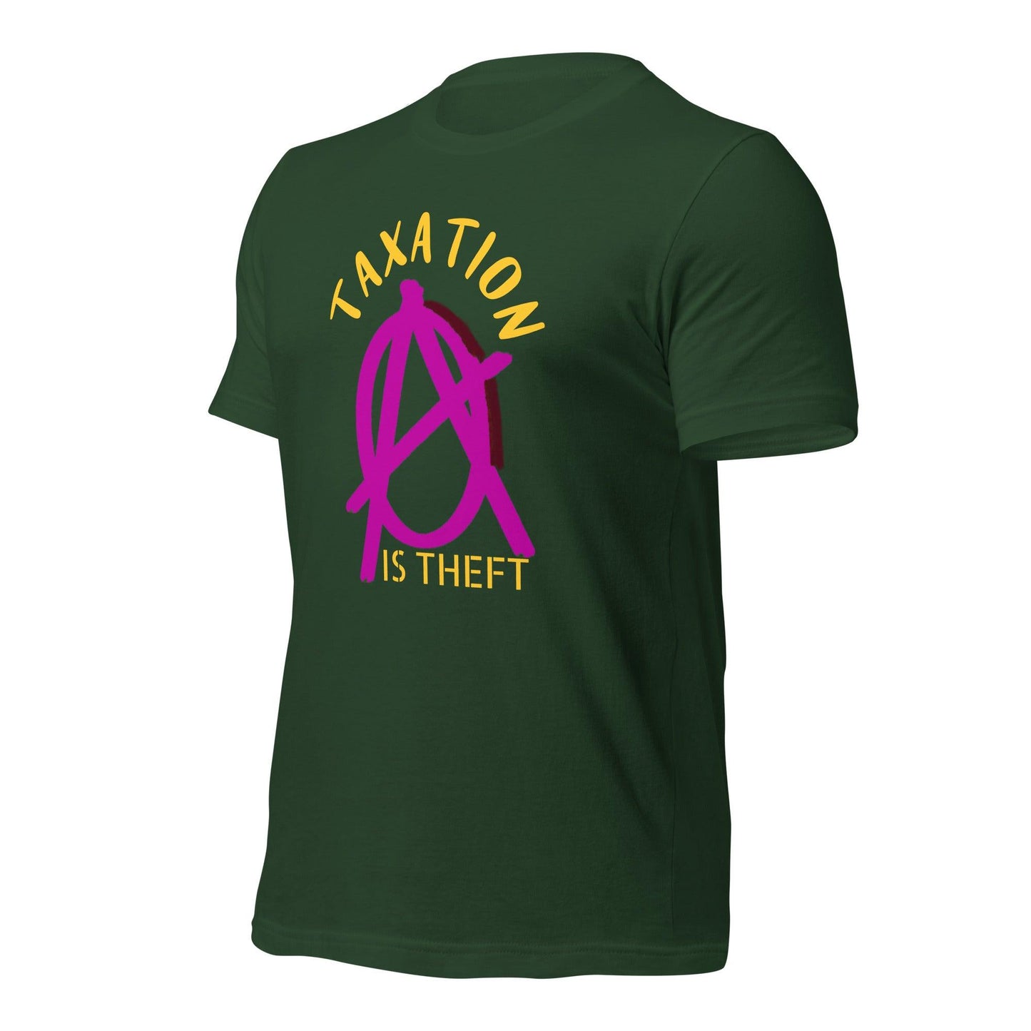Anarchy Wear Pink "Taxation Is Theft" Unisex t-shirt - AnarchyWear