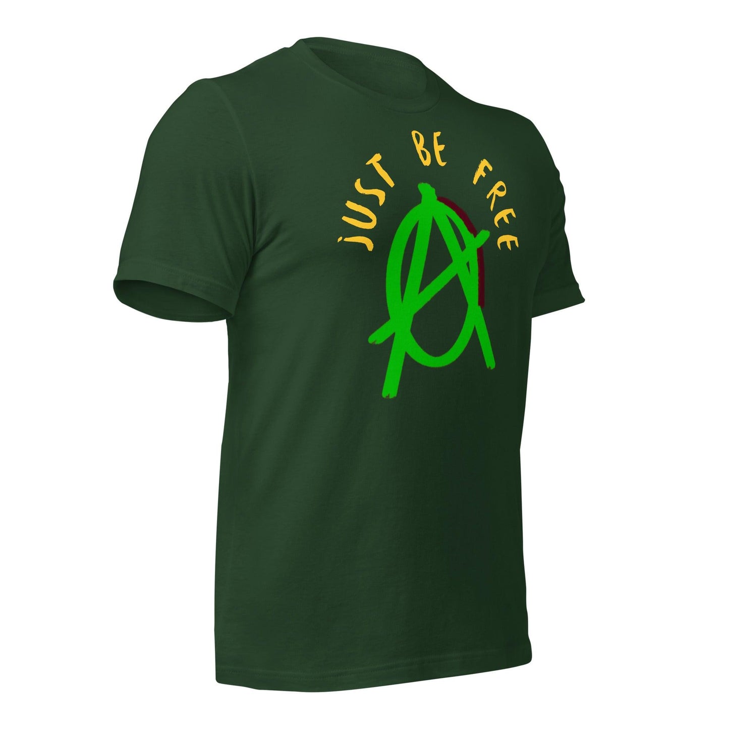 Anarchy Wear "Just Be Free" Green Unisex t-shirt - AnarchyWear