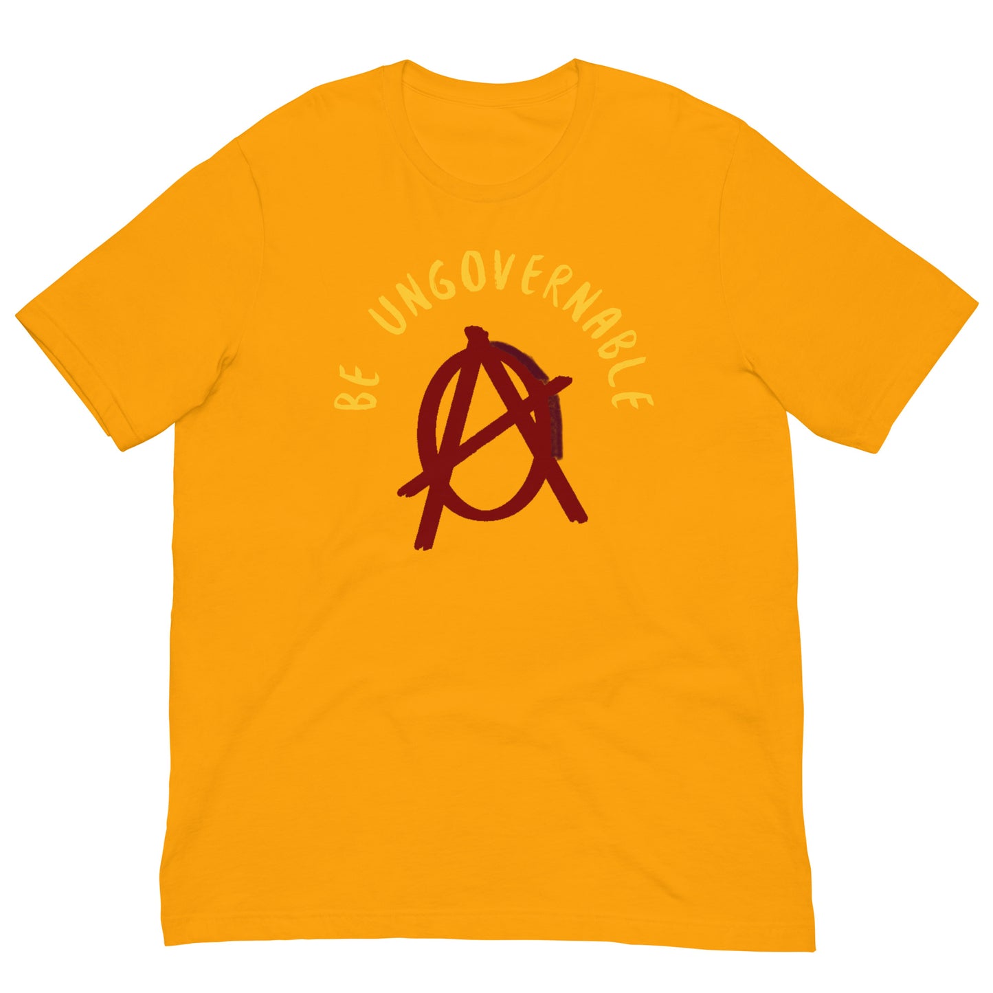 Anarchy Wear "Be Ungovernable" Red Pastels Unisex t-shirt