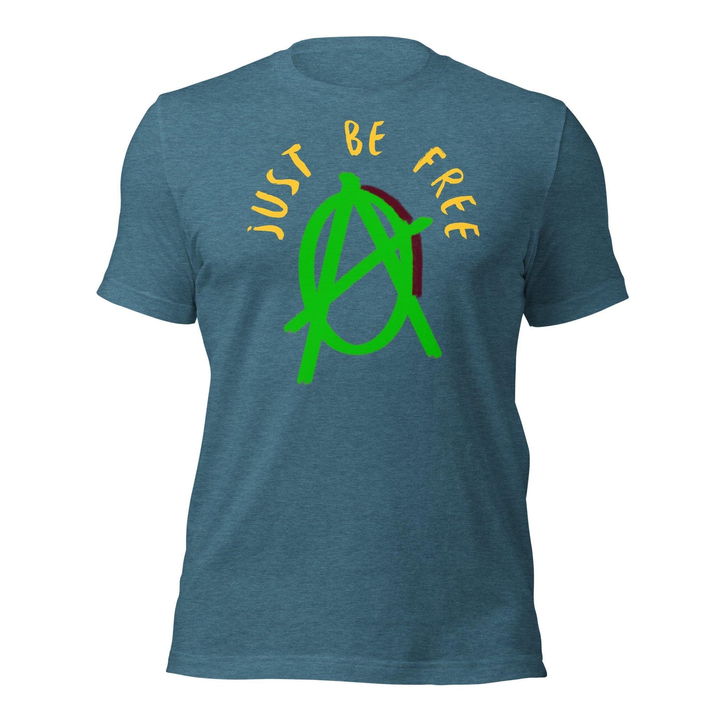 Anarchy Wear "Just Be Free" Green Unisex t-shirt - AnarchyWear