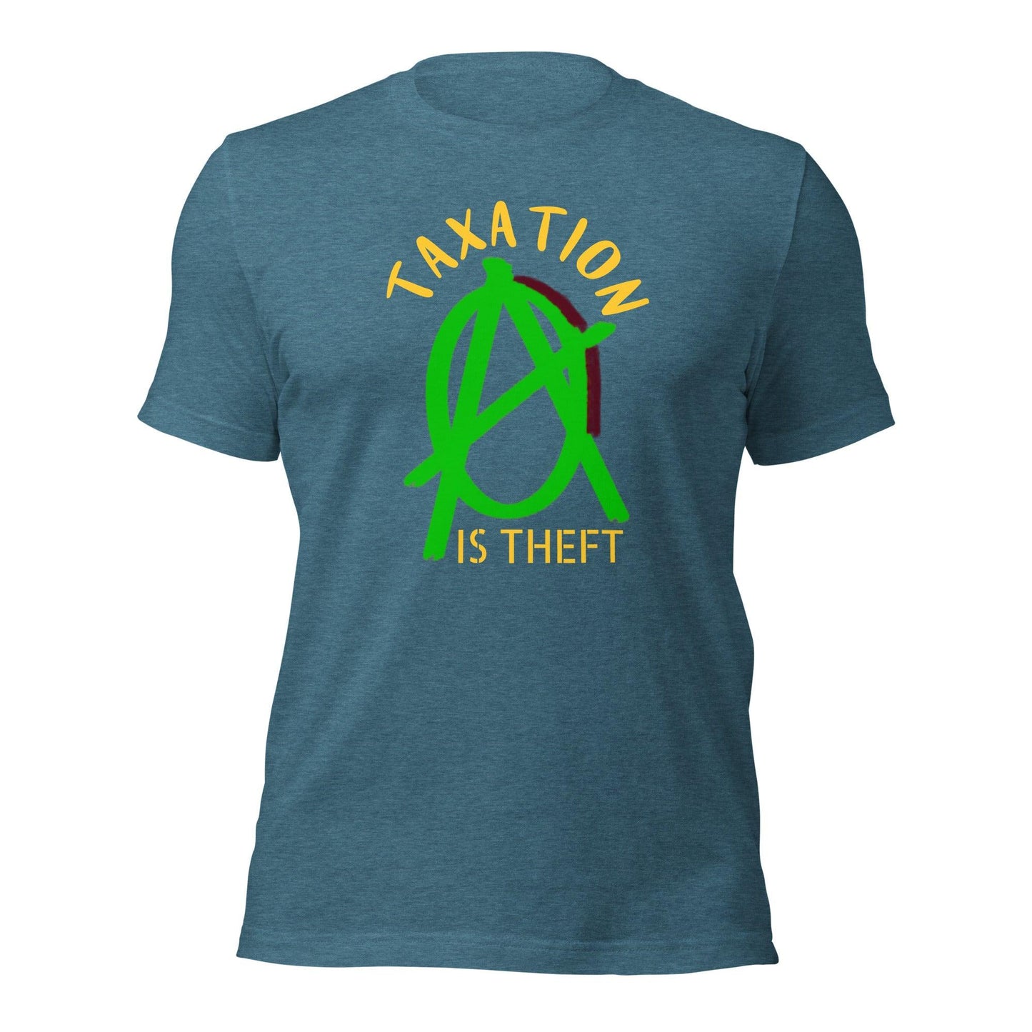 Anarchy Wear Green "Taxation Is Theft" Unisex t-shirt - AnarchyWear