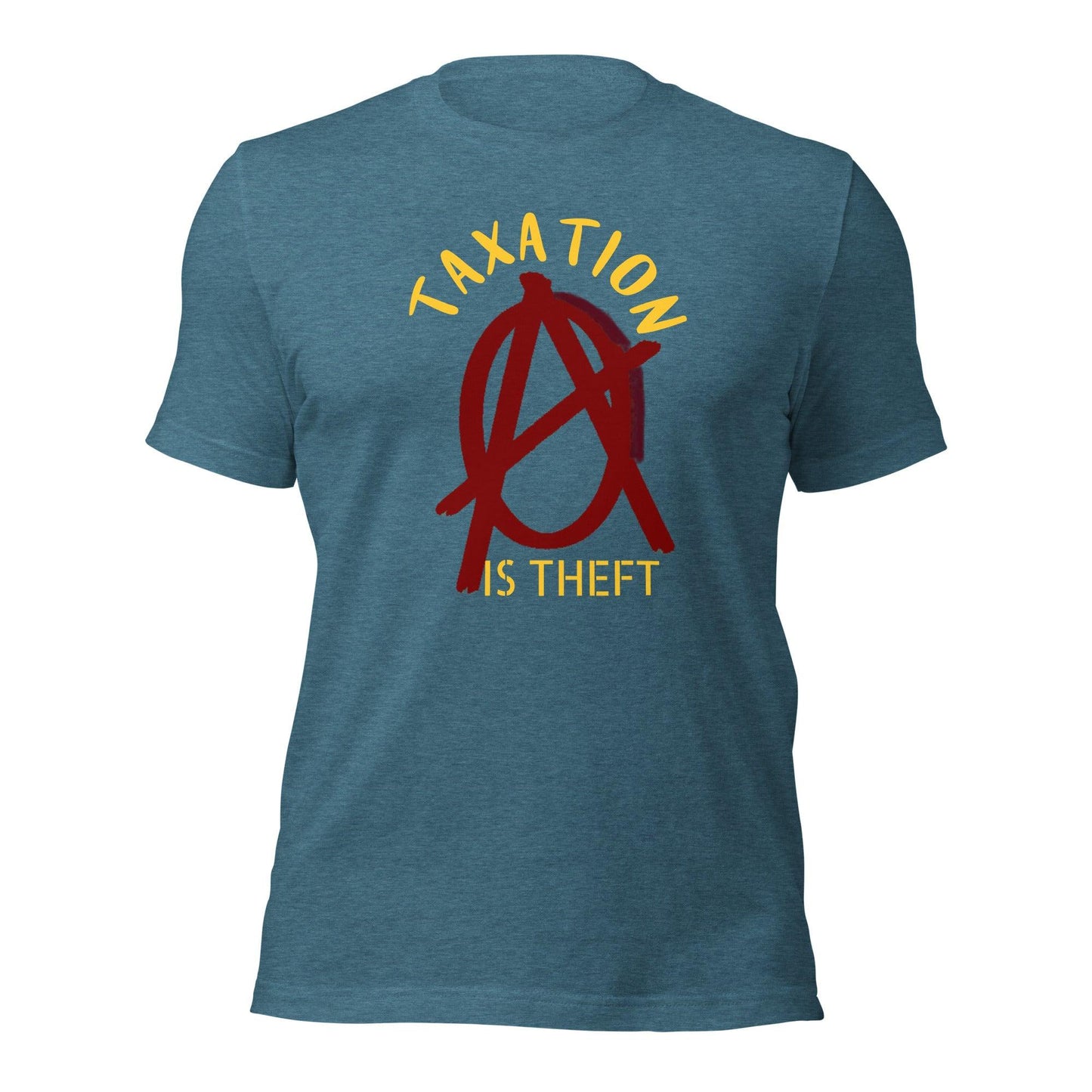 Anarchy Wear Red "Taxation Is Theft" Unisex t-shirt - AnarchyWear